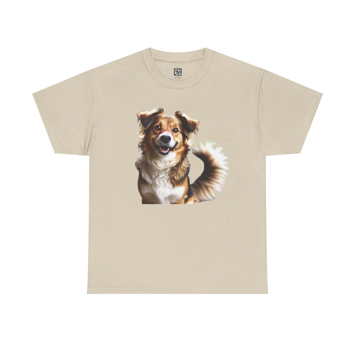 Happy Dog Unisex Heavy Cotton Tee - Perfect Gift for Pet Lovers