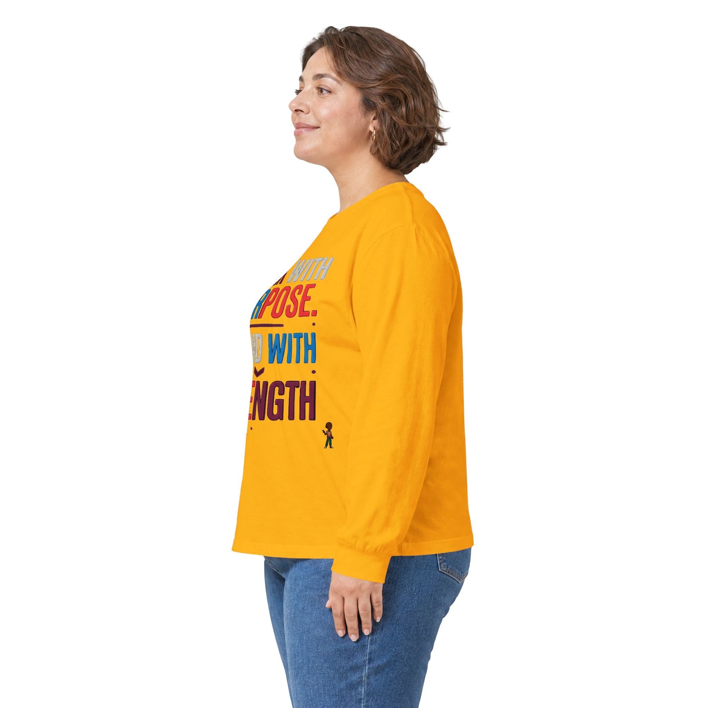 Walk With Purpose, Stand With Strength Long Sleeve Tee