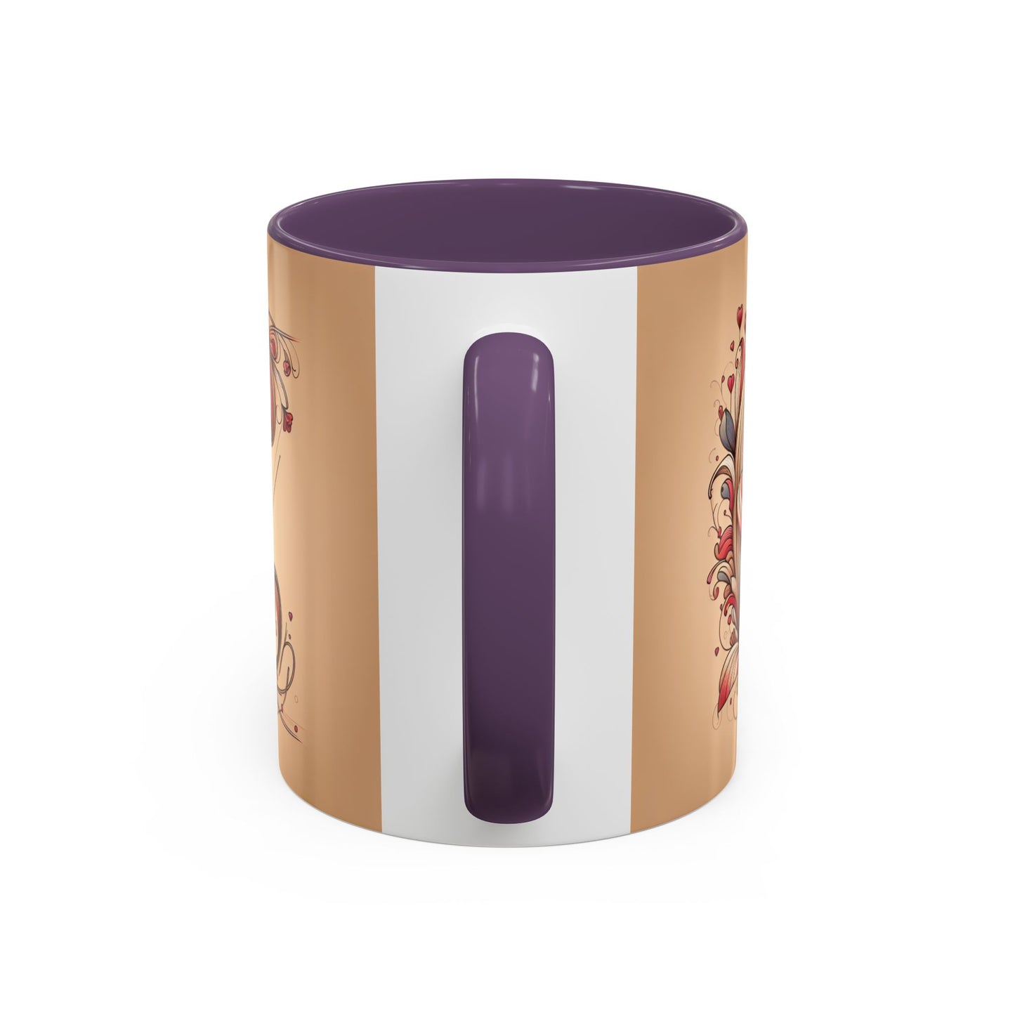 Whimsical Heart Accent Coffee Mug - Perfect for Gifts and Home Decor