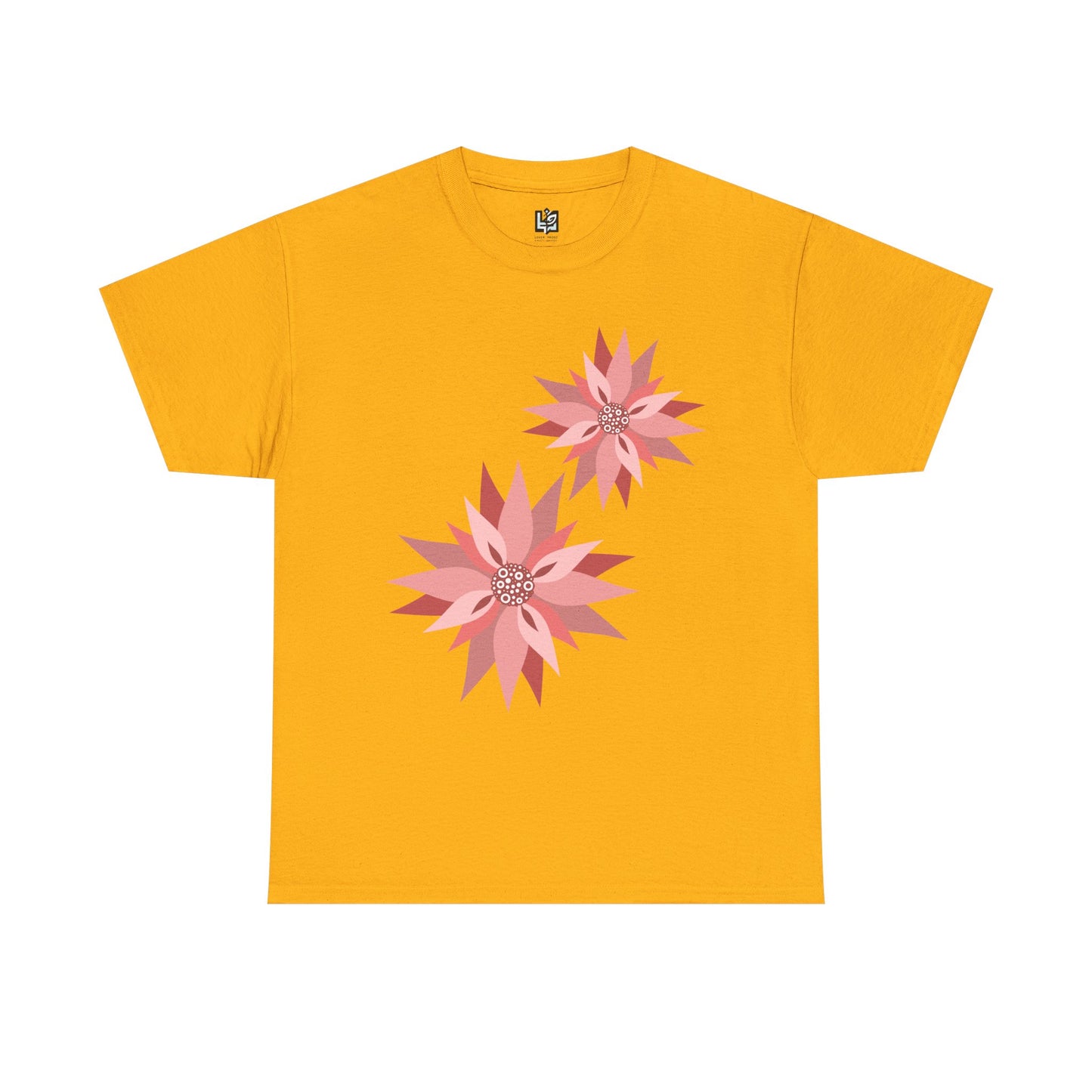 Floral Design Unisex Heavy Cotton Tee - Casual Comfort for Spring Celebrations