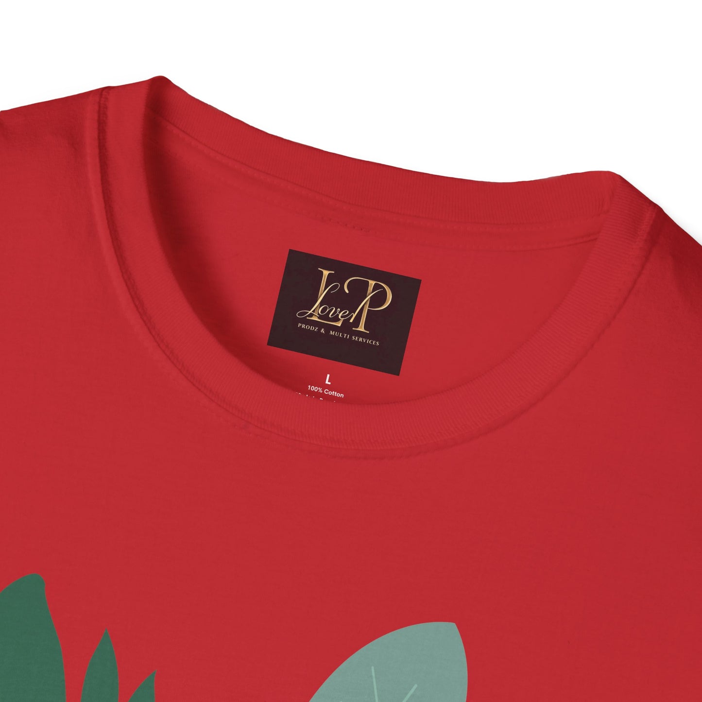 Chic Botanical Portrait T-Shirt for Nature Lovers