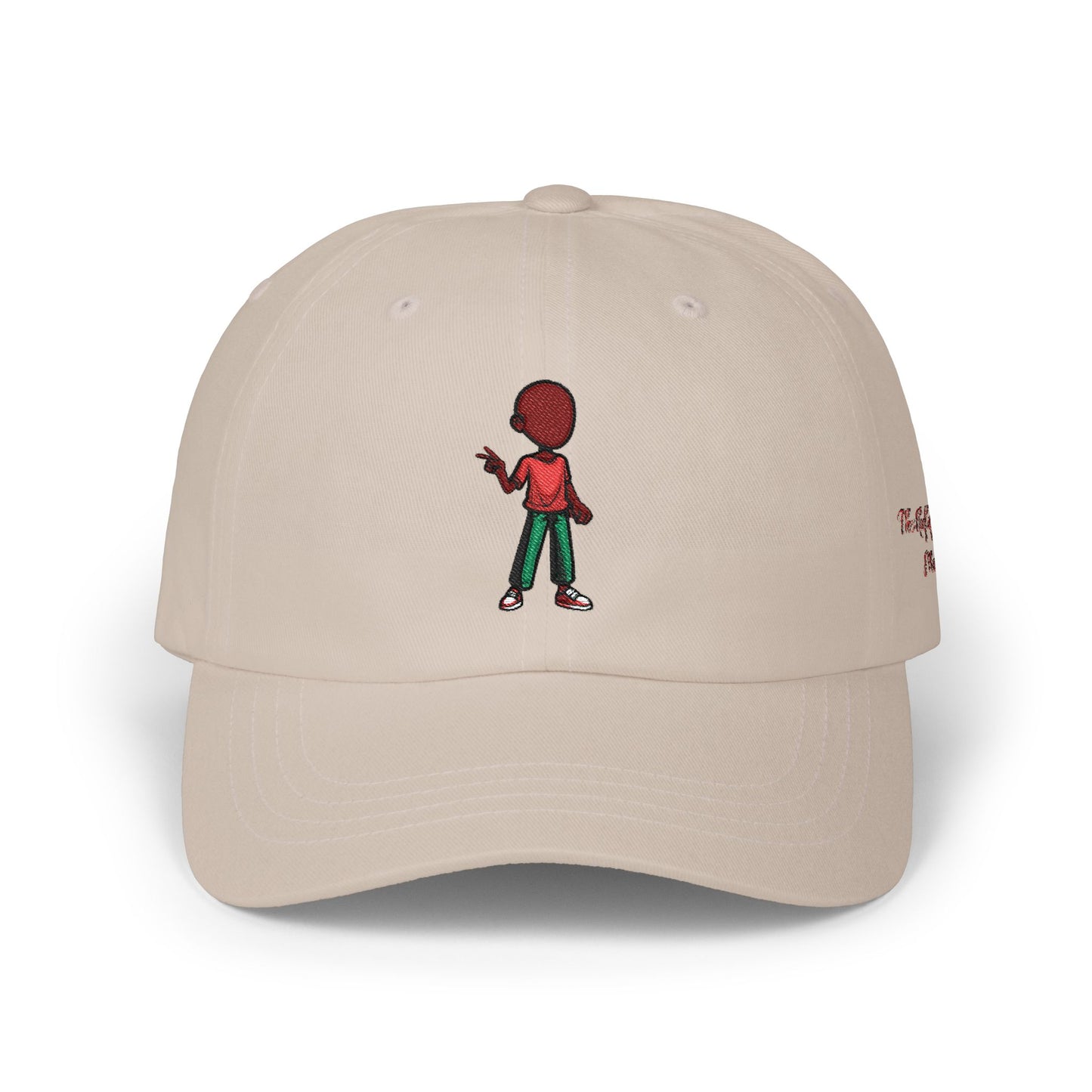 Embroidered Retro Figure Dad Cap – Minimal Streetwear Baseball Hat