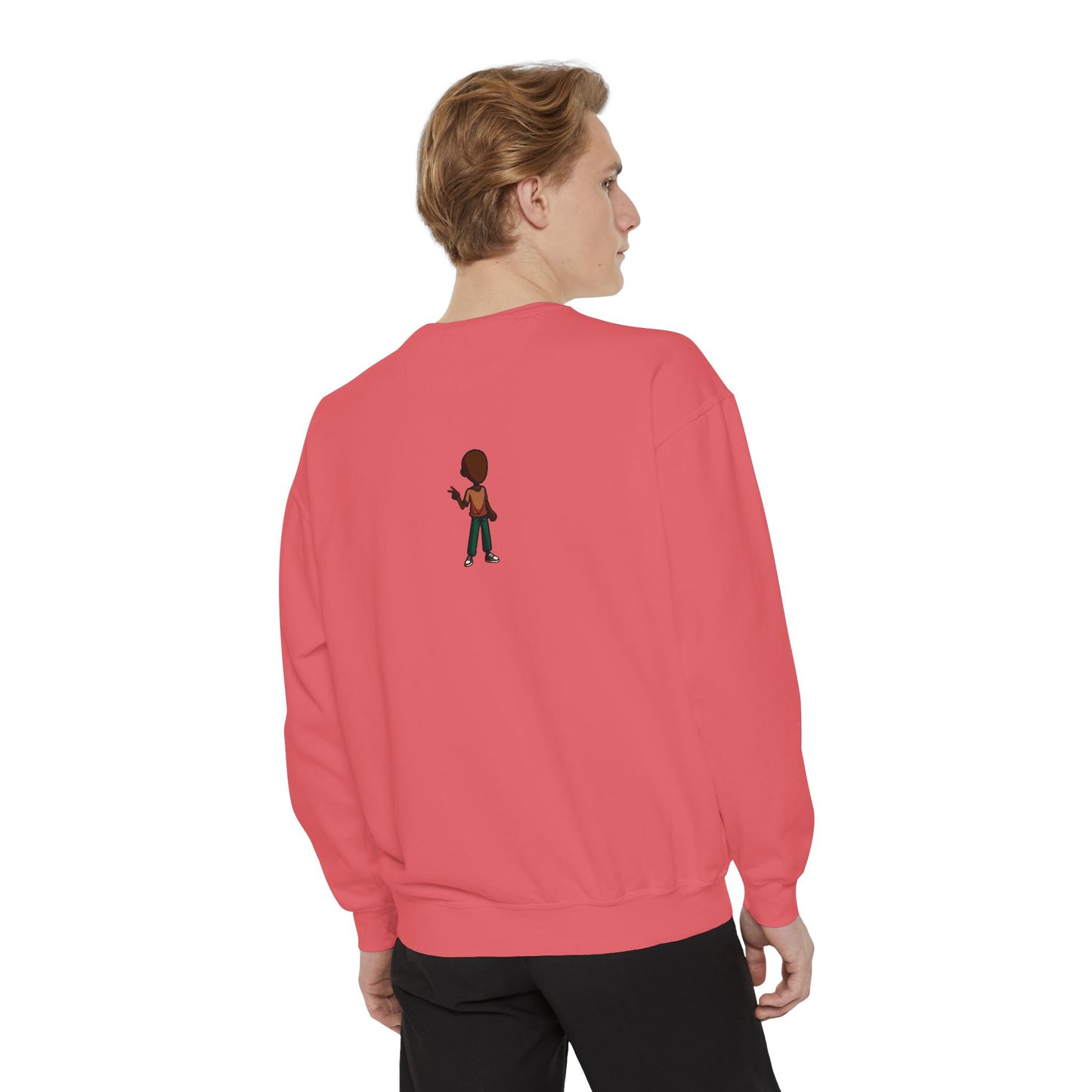 The Unflappable Man Sweatshirt — Retro Badge Graphic Crewneck