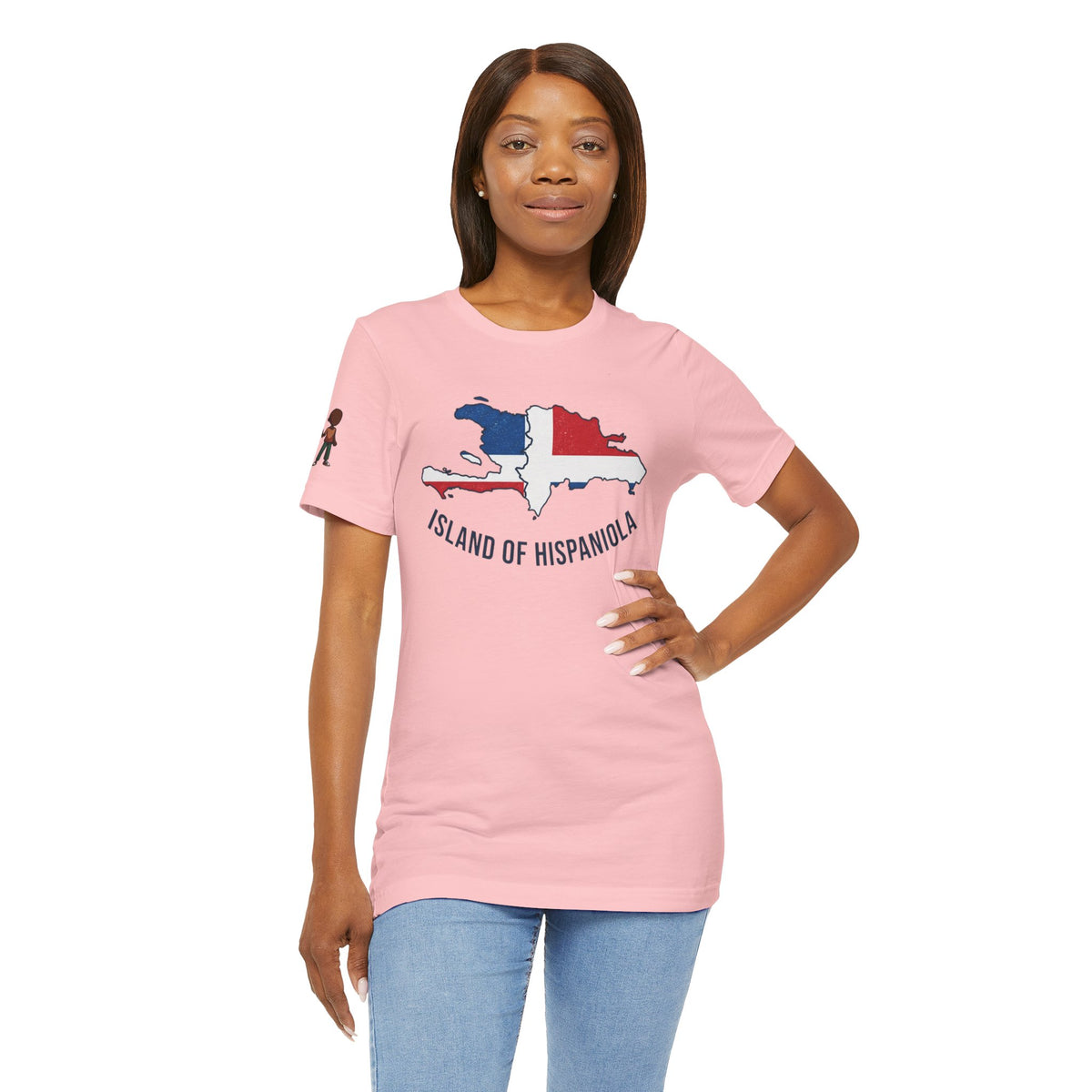 Island of Hispaniola Map T-Shirt