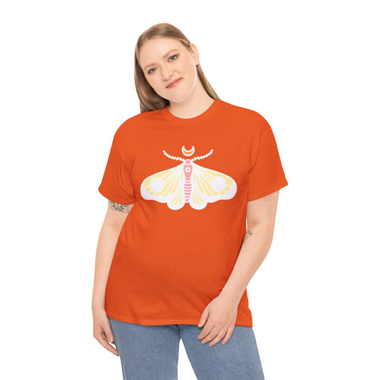 Dreamy Moth Unisex Heavy Cotton Tee - Soft & Stylish