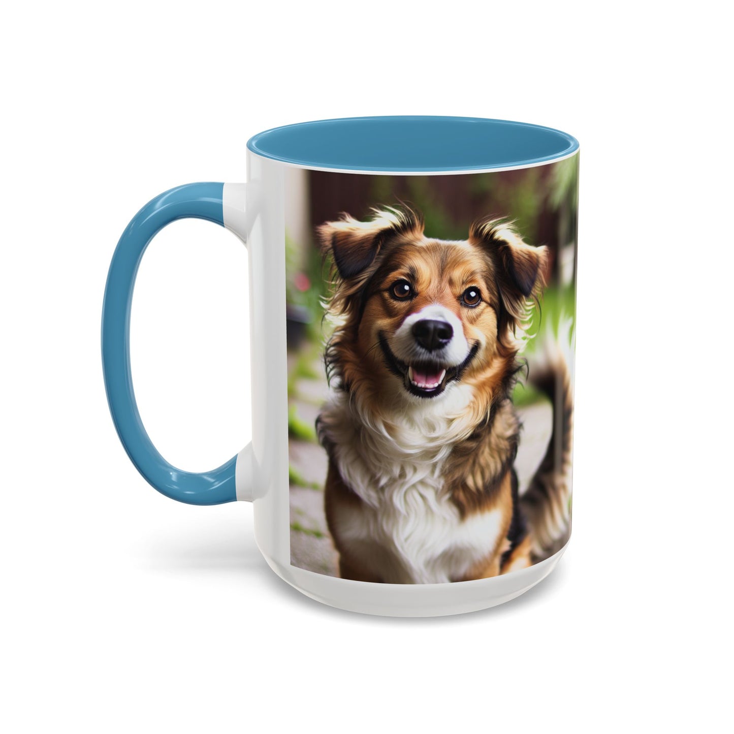 Happy Dog Graphic Accent Coffee Mug | Perfect for Pet Lovers