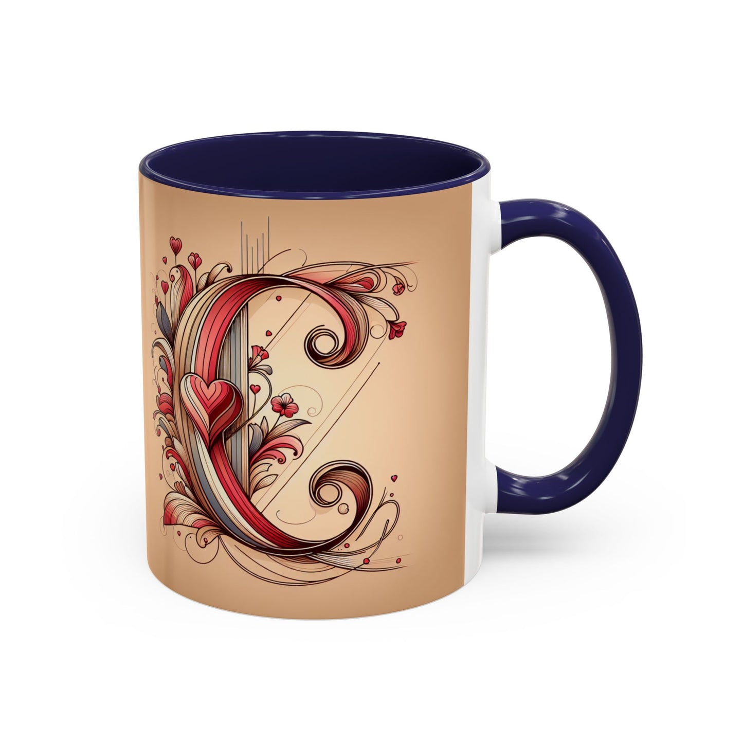 Whimsical Heart Accent Coffee Mug - Perfect for Gifts and Home Decor