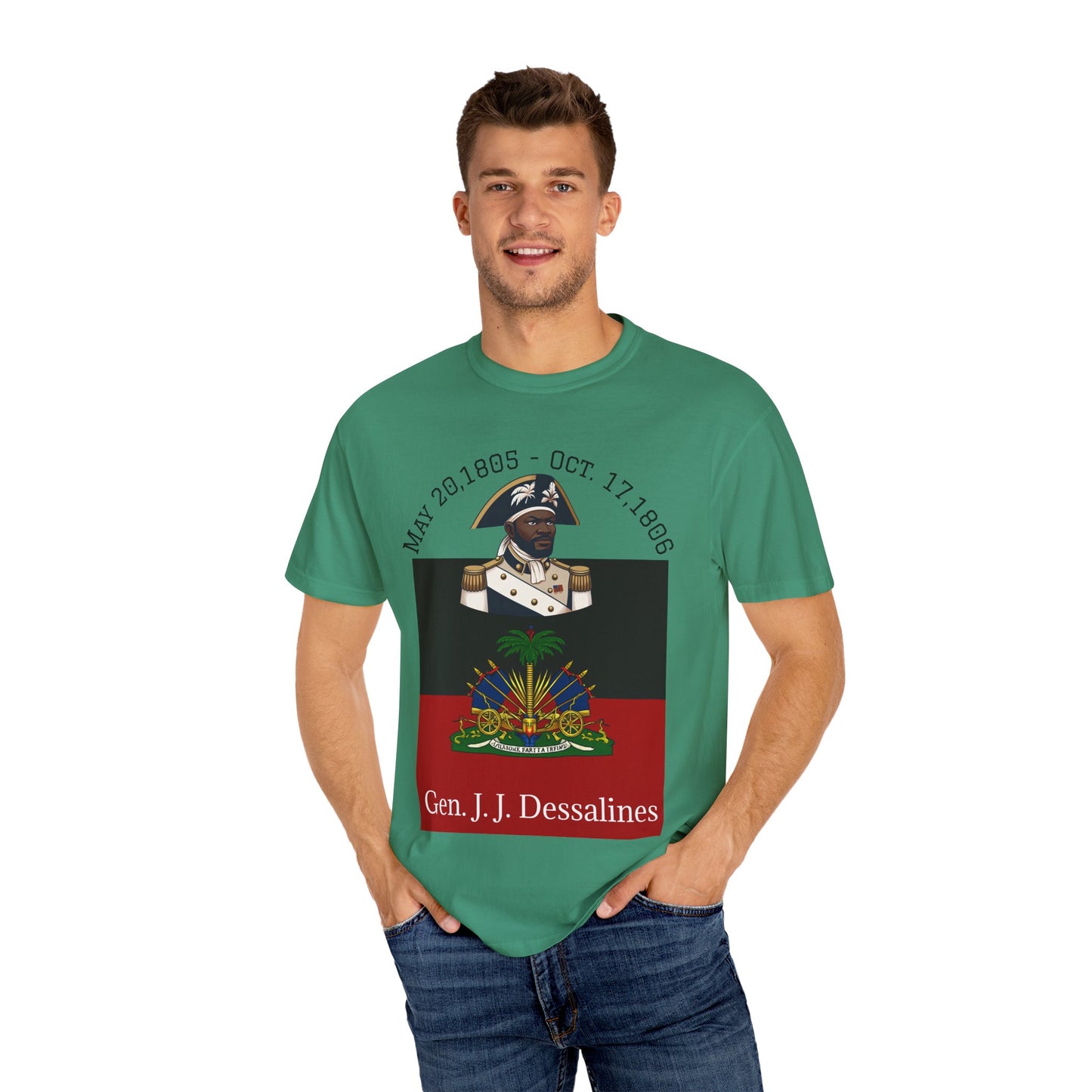 Gen. J.J. Dessalines T-Shirt, Historical Figure Tee, Haitian Revolution Apparel, Unisex Cotton Tee, Gift for History Buffs, Casual [...]