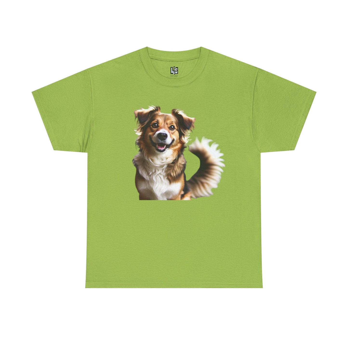 Happy Dog Unisex Heavy Cotton Tee - Perfect Gift for Pet Lovers