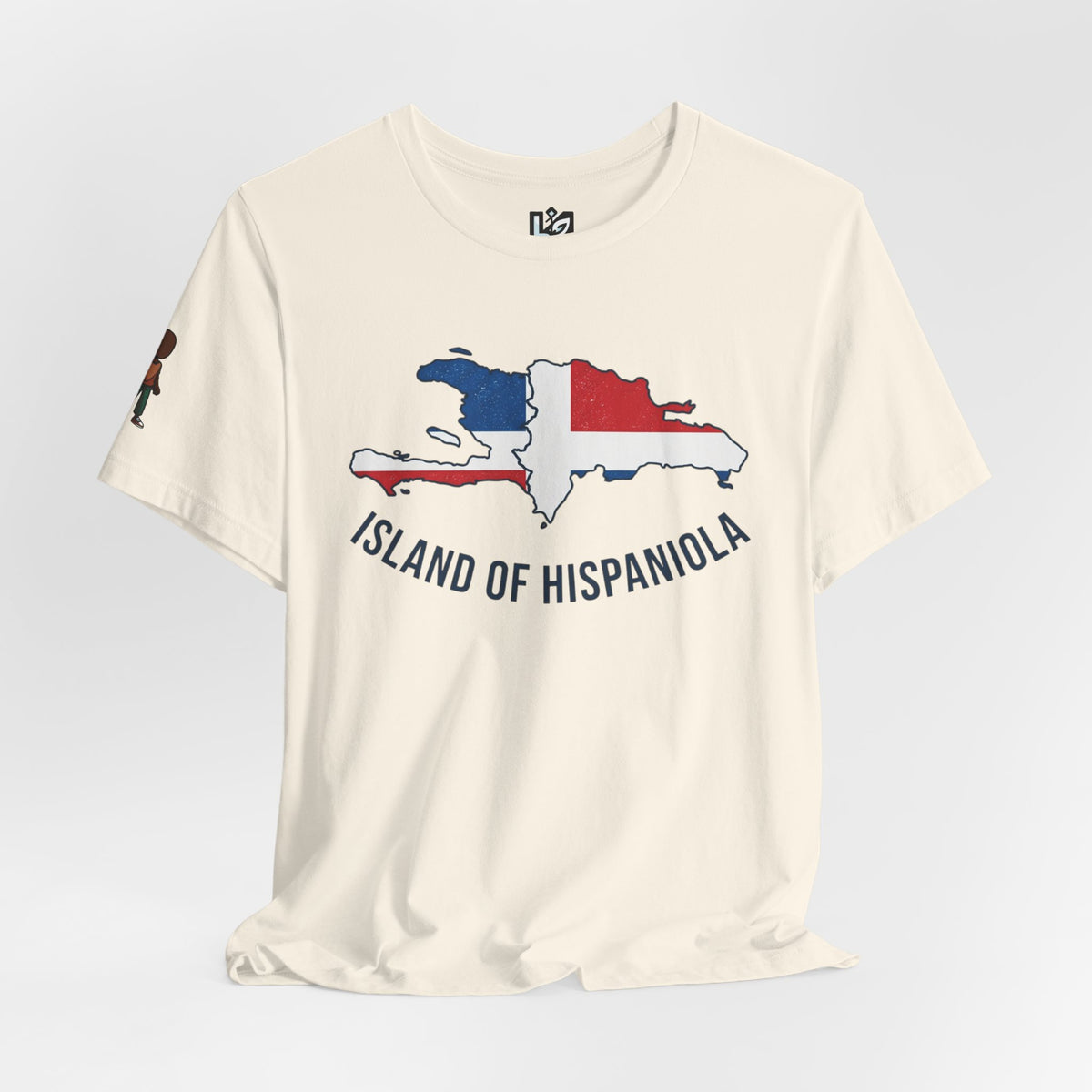 Island of Hispaniola Map T-Shirt