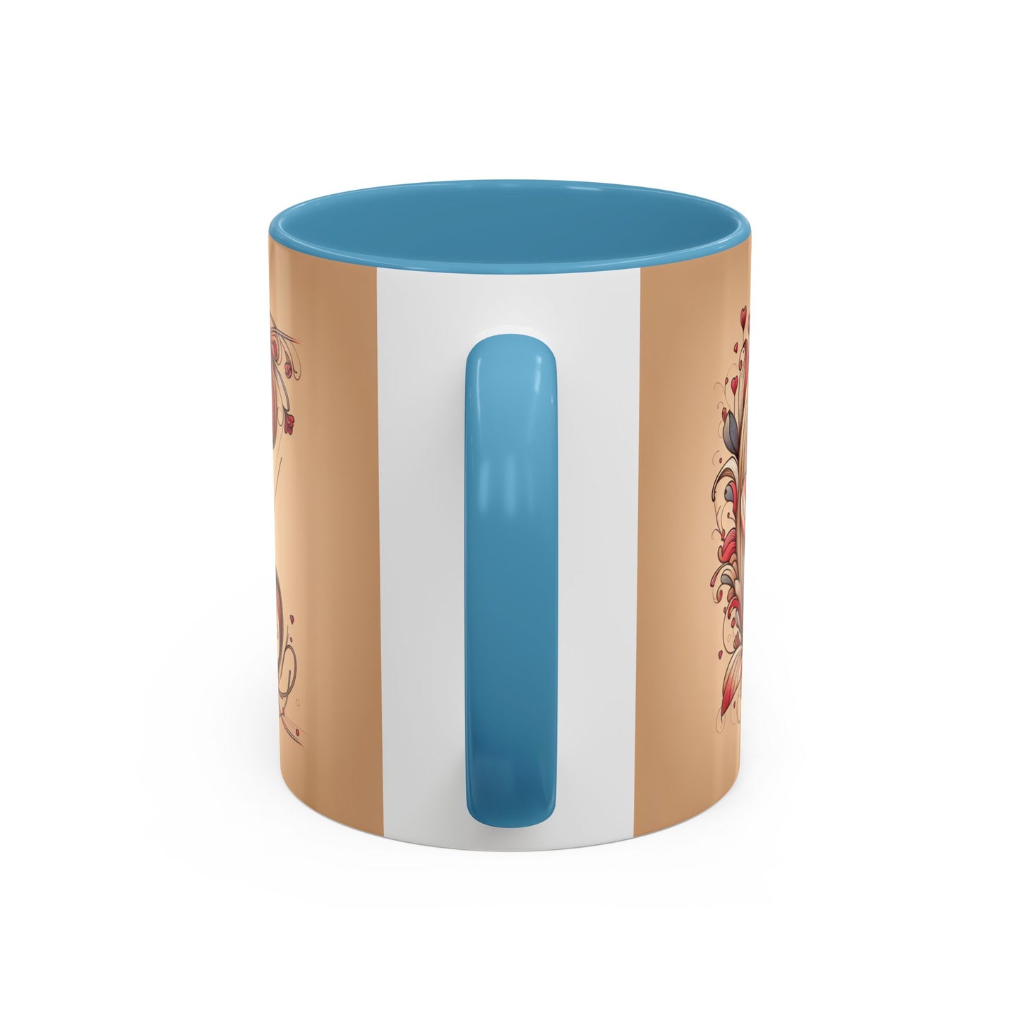 Whimsical Heart Accent Coffee Mug - Perfect for Gifts and Home Decor