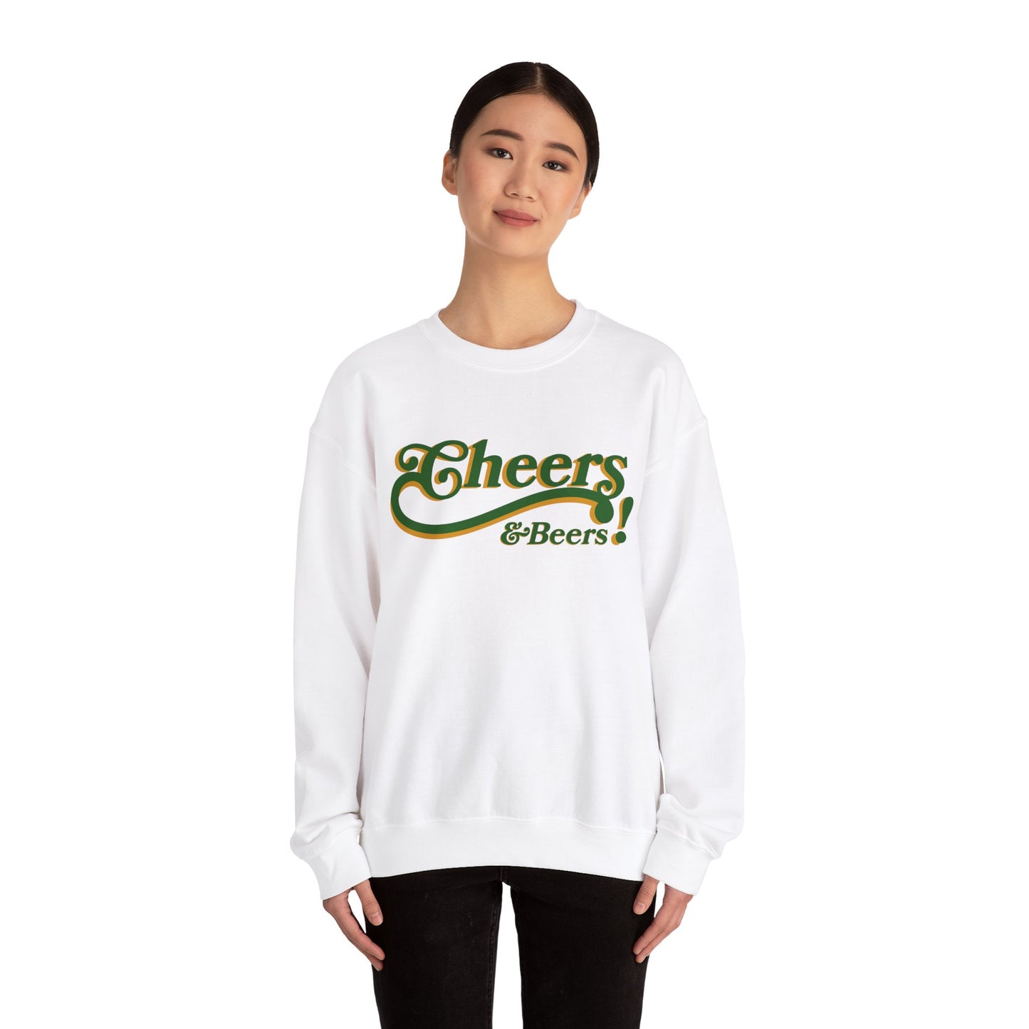 Cheers & Beers! Unisex Heavy Blend™ Crewneck Sweatshirt - Perfect for Parties and Gatherings