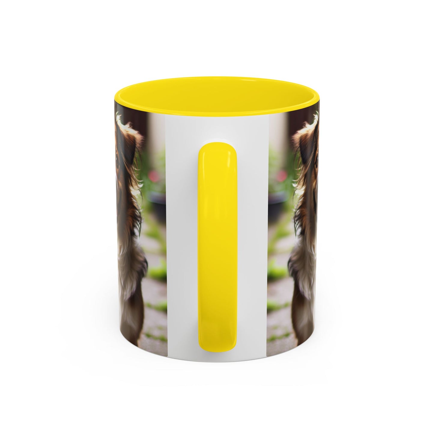 Happy Dog Graphic Accent Coffee Mug | Perfect for Pet Lovers