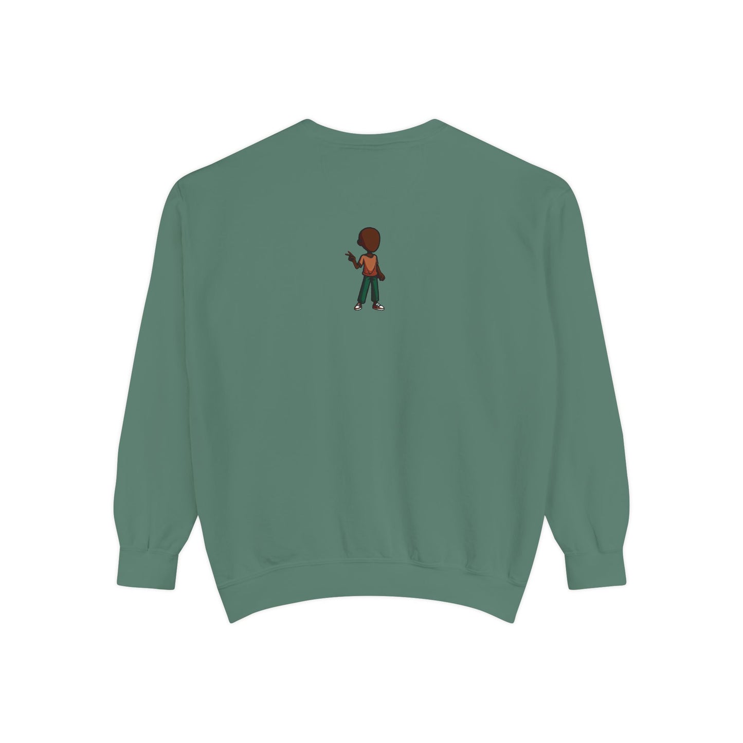 The Unflappable Man Sweatshirt — Retro Badge Graphic Crewneck