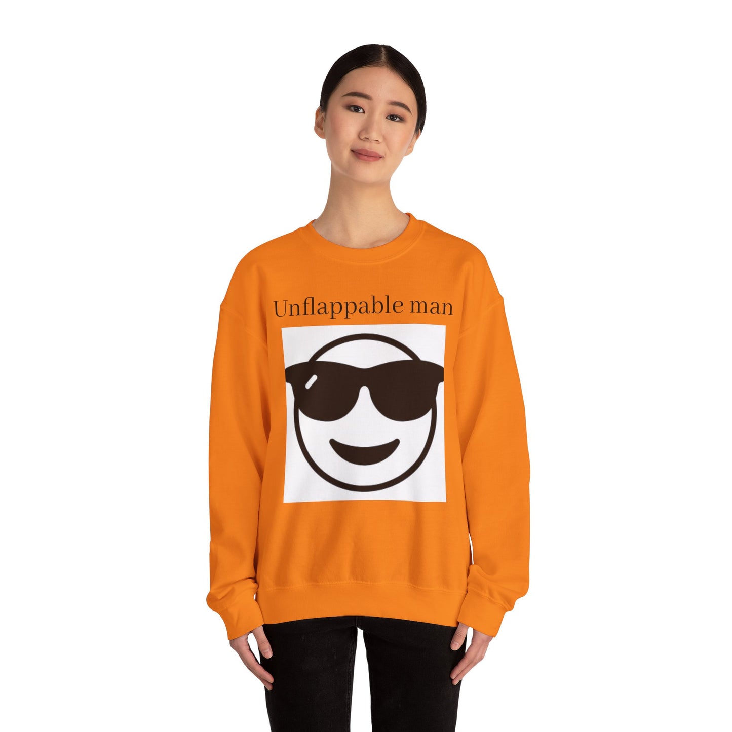 Unflappable Man Crewneck Sweatshirt - Cool & Comfortable Apparel