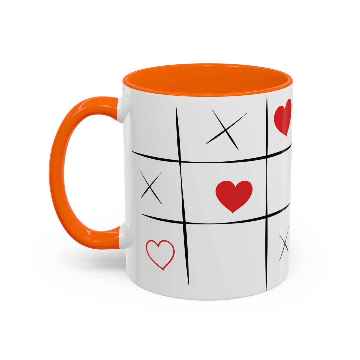 Love Tic Tac Toe Coffee Mug - Perfect for Valentine's Day and Romantic Moments