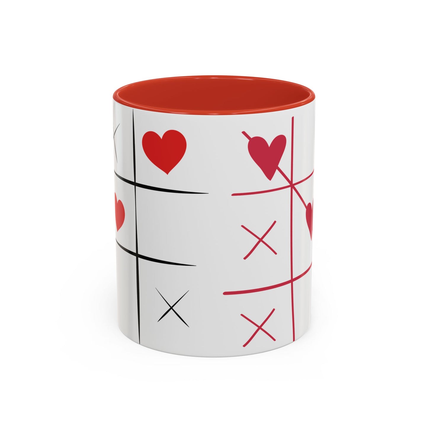 Love Tic Tac Toe Coffee Mug - Perfect for Valentine's Day and Romantic Moments