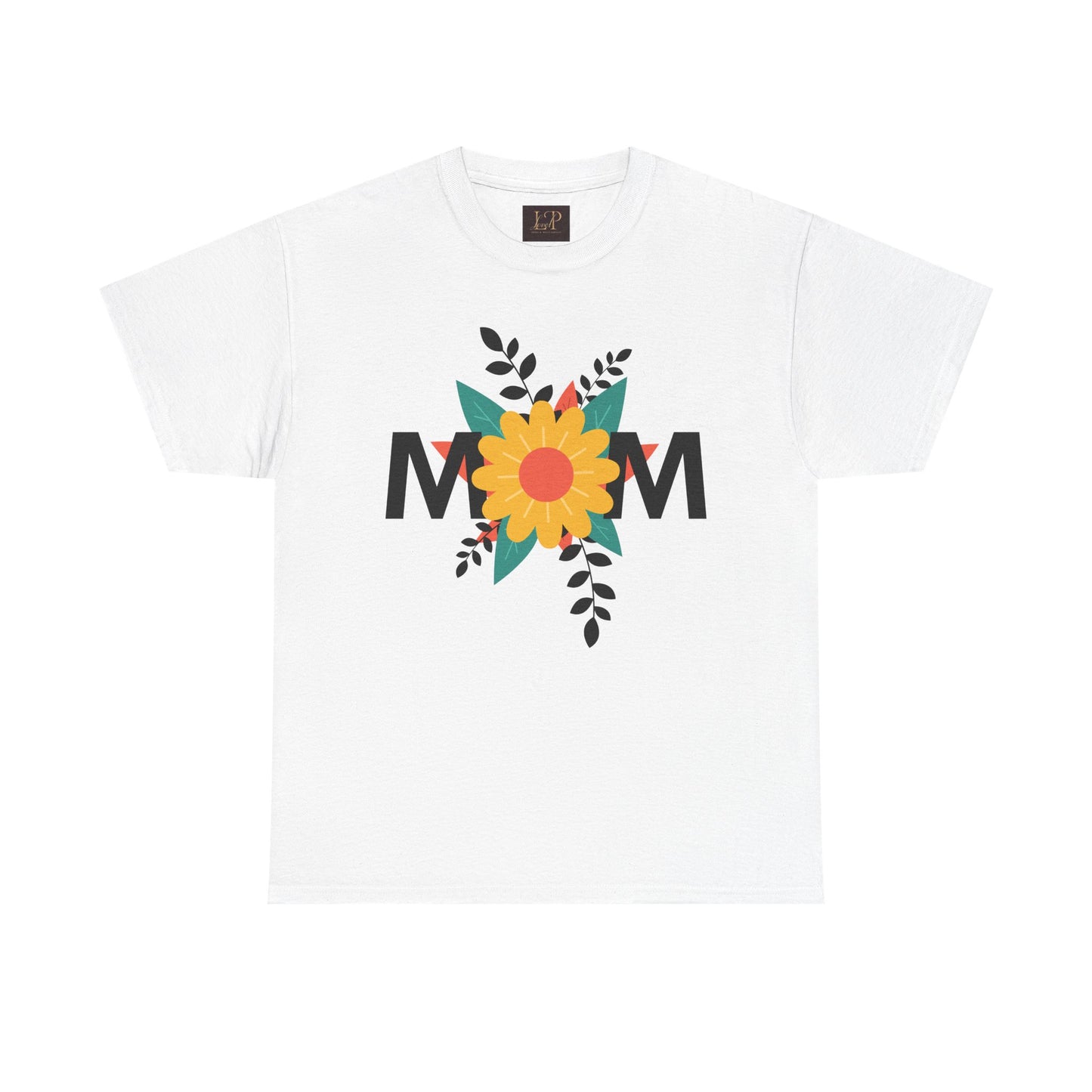 Mom Floral Unisex Heavy Cotton Tee - Perfect Gift for Mother's Day