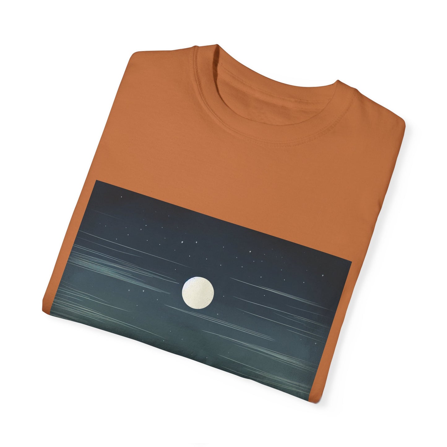 Moonlit Mountains Unisex Garment-Dyed T-shirt | Nature-Inspired Style for Adventurers