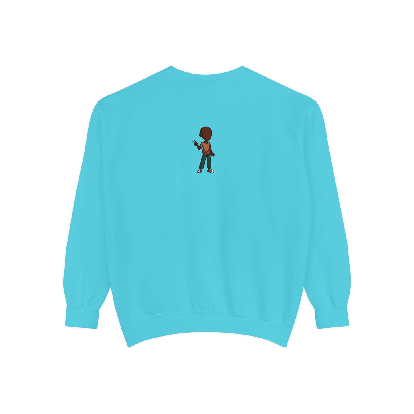 The Unflappable Man Sweatshirt — Retro Badge Graphic Crewneck