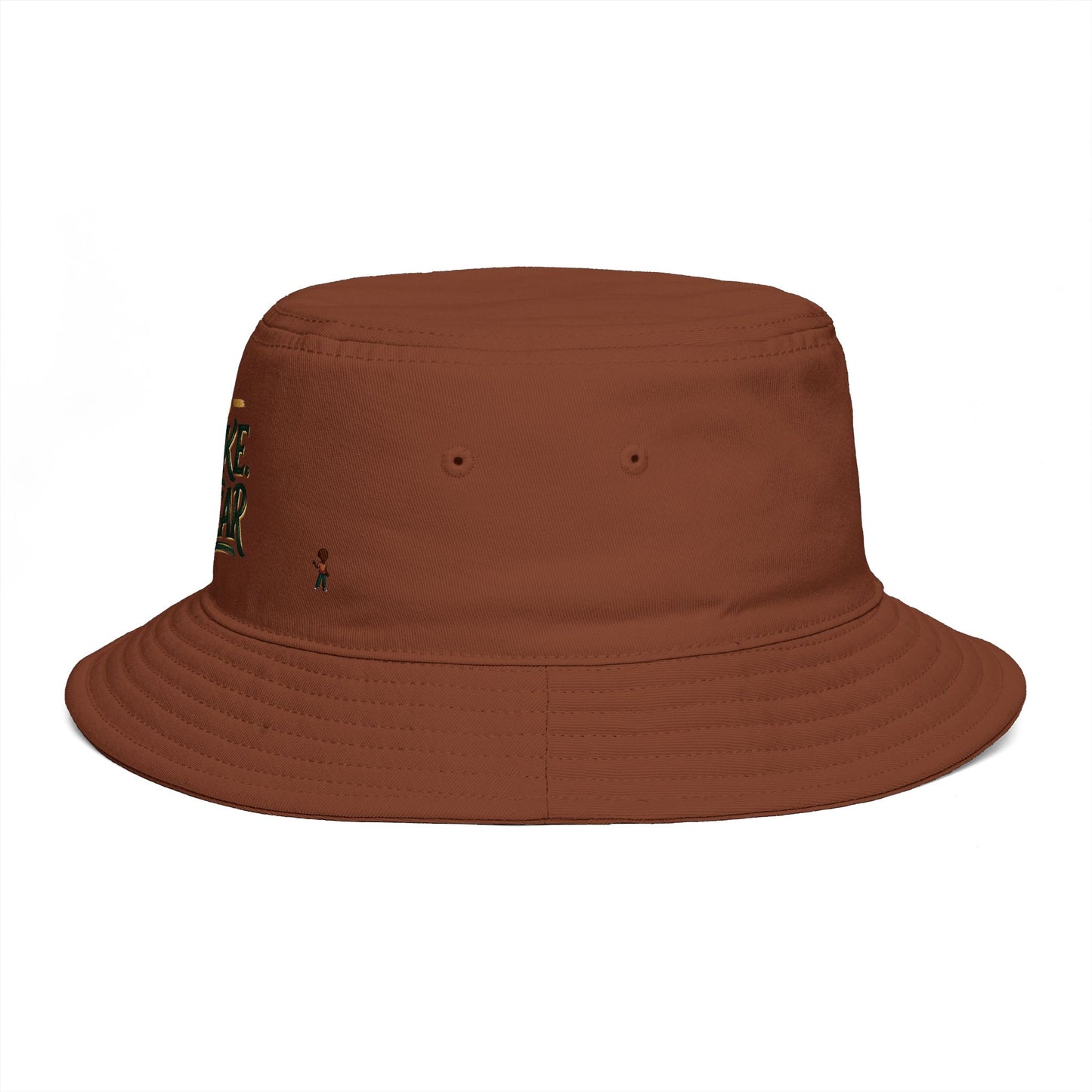 No Shake No Fear Bucket Hat — Retro Motivational Outdoor Bucket Hat