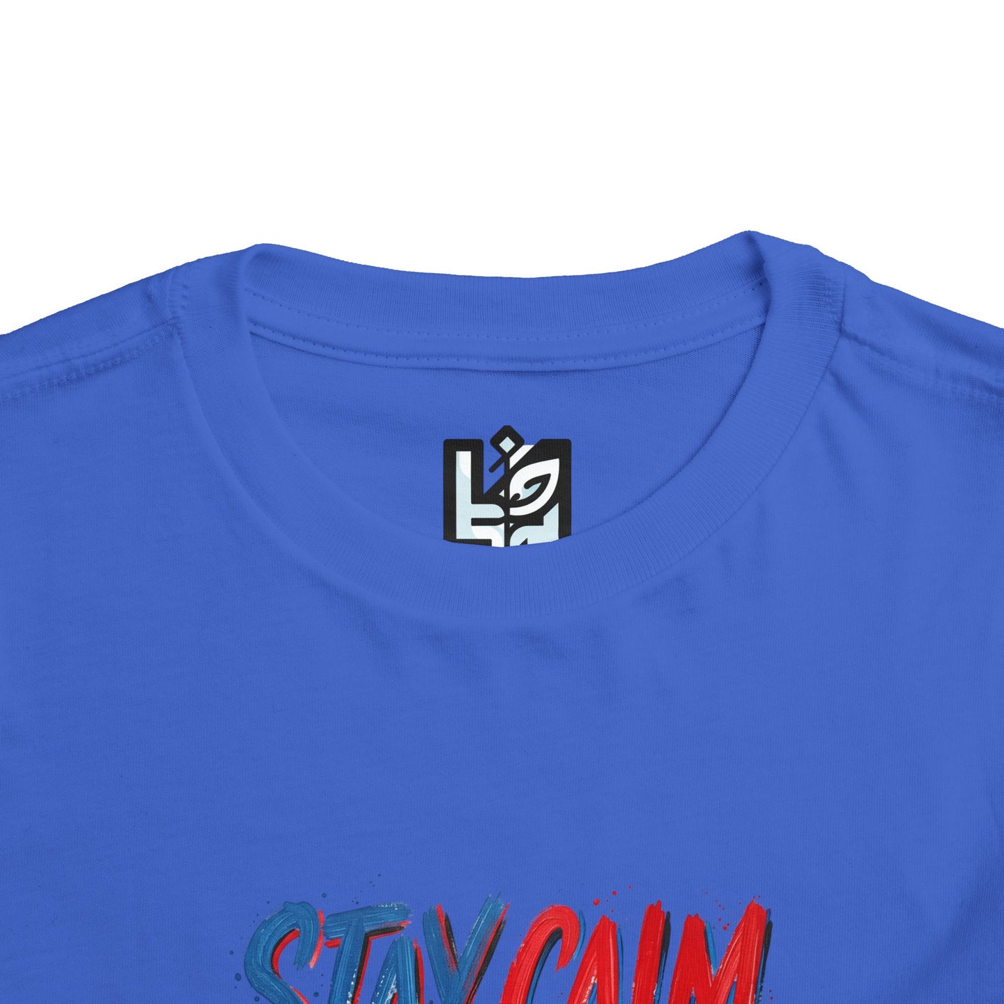 Toddler Tee — "Stay Calm, Stay Powerful" Graphic