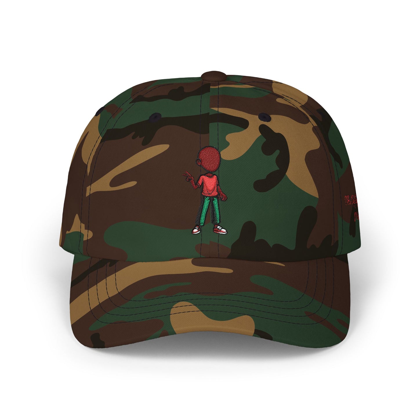 Embroidered Retro Figure Dad Cap – Minimal Streetwear Baseball Hat