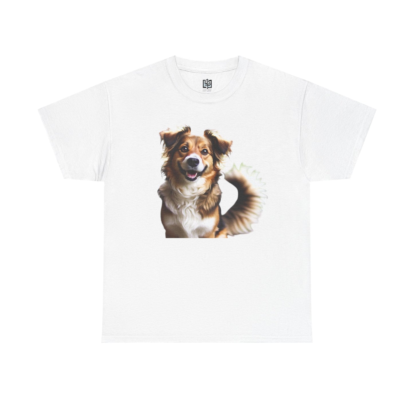 Happy Dog Unisex Heavy Cotton Tee - Perfect Gift for Pet Lovers