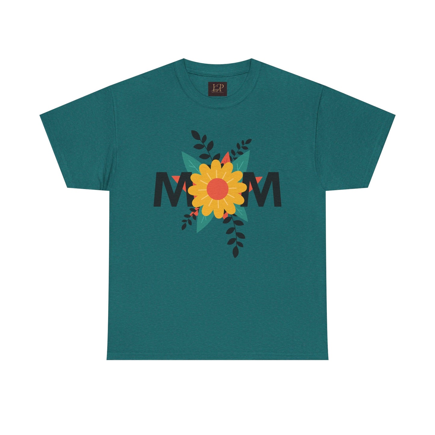 Mom Floral Unisex Heavy Cotton Tee - Perfect Gift for Mother's Day