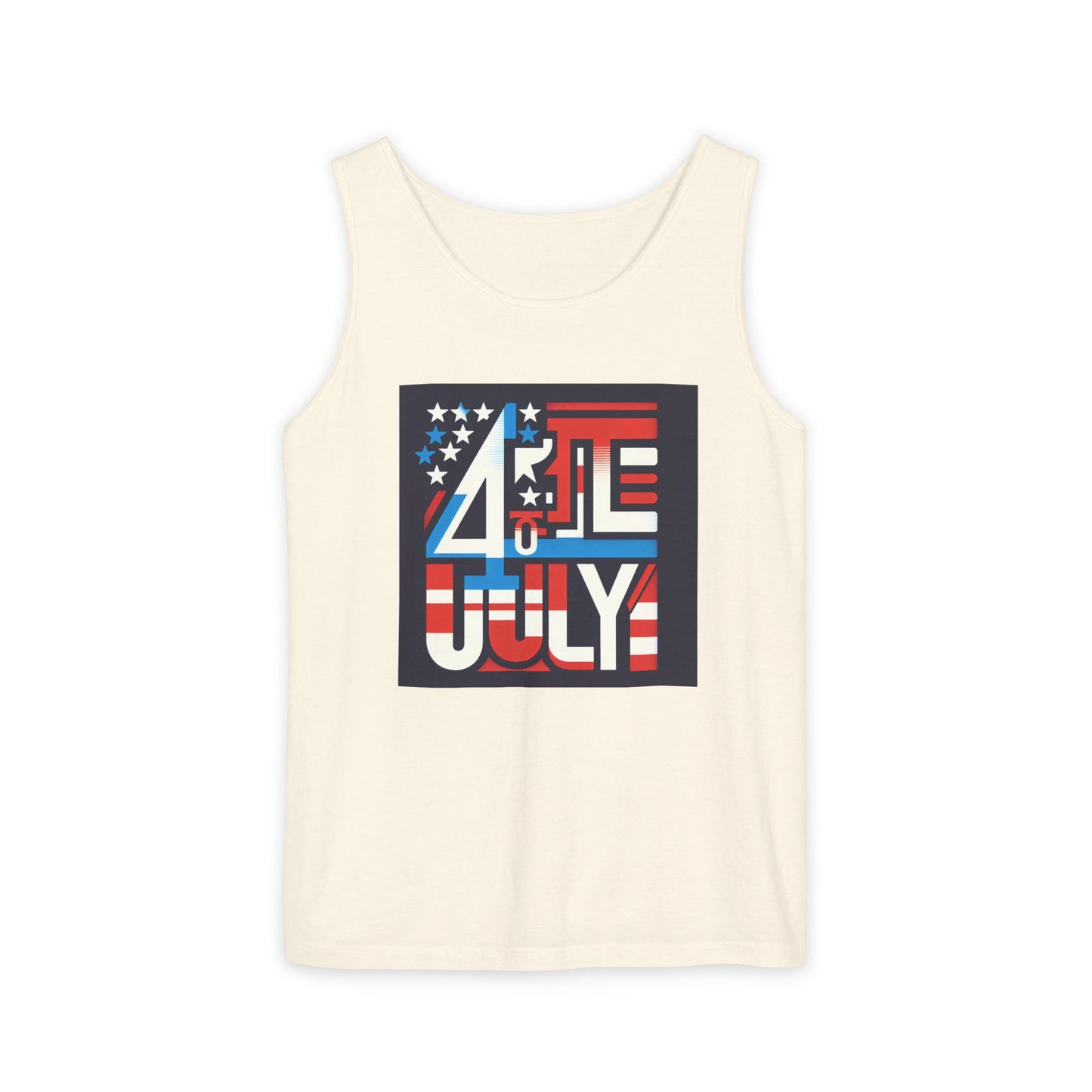 Patriotic Fourth of July Tank Top, American Flag Tee, Summer Celebration Apparel, Unisex Graphic Shirt, USA Independence Day Outfit