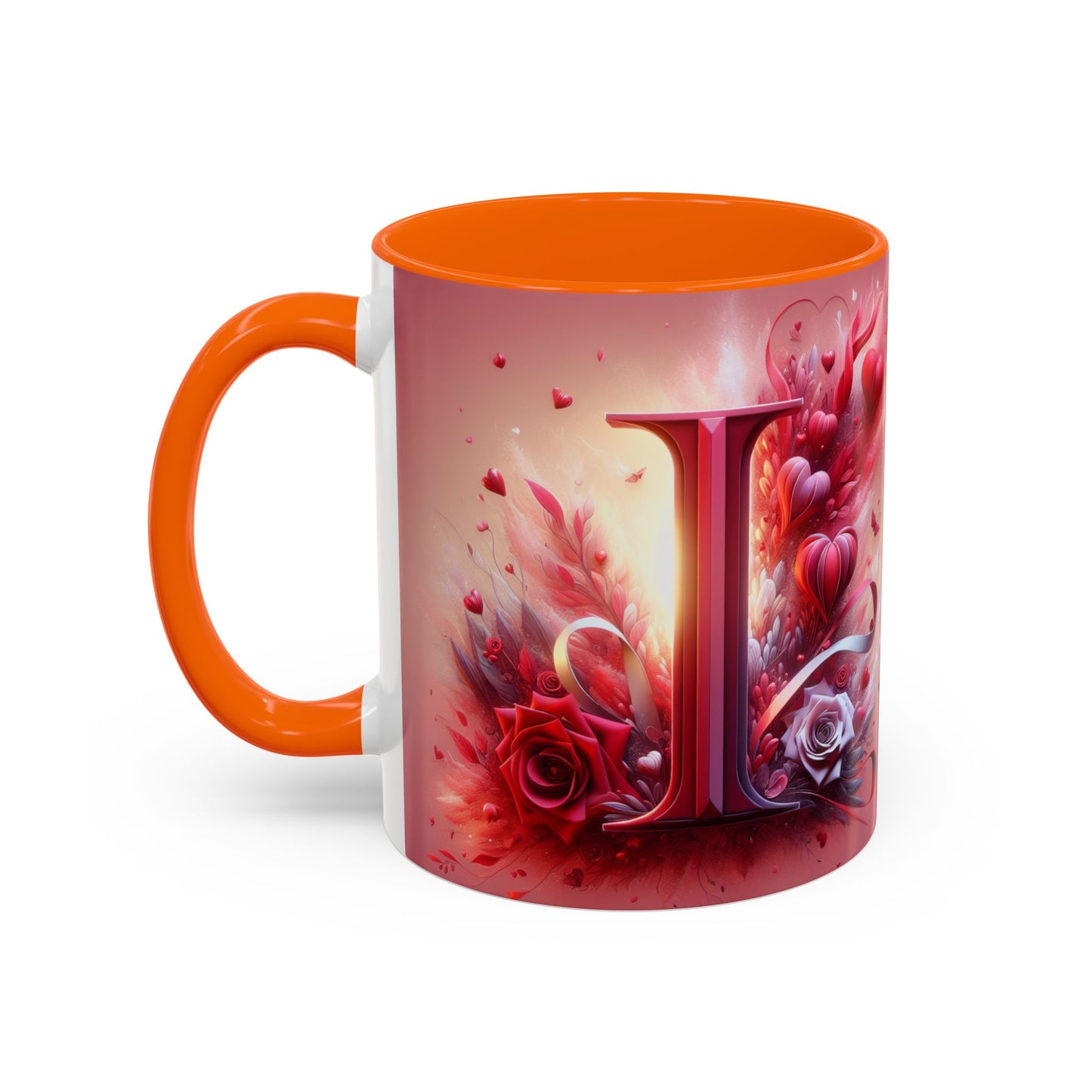 Romantic Floral Accent Coffee Mug - Perfect Gift for Valentine's Day