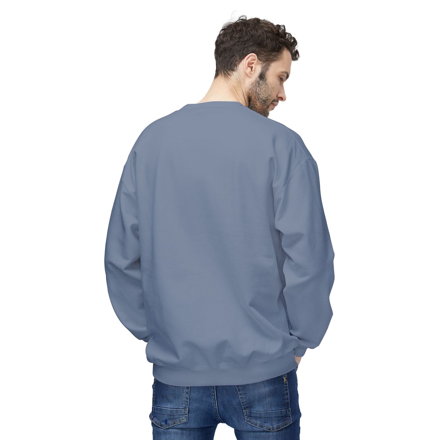 Crewneck Sweatshirt "Less Hustle, More Coffee" — Casual Graphic Pullover