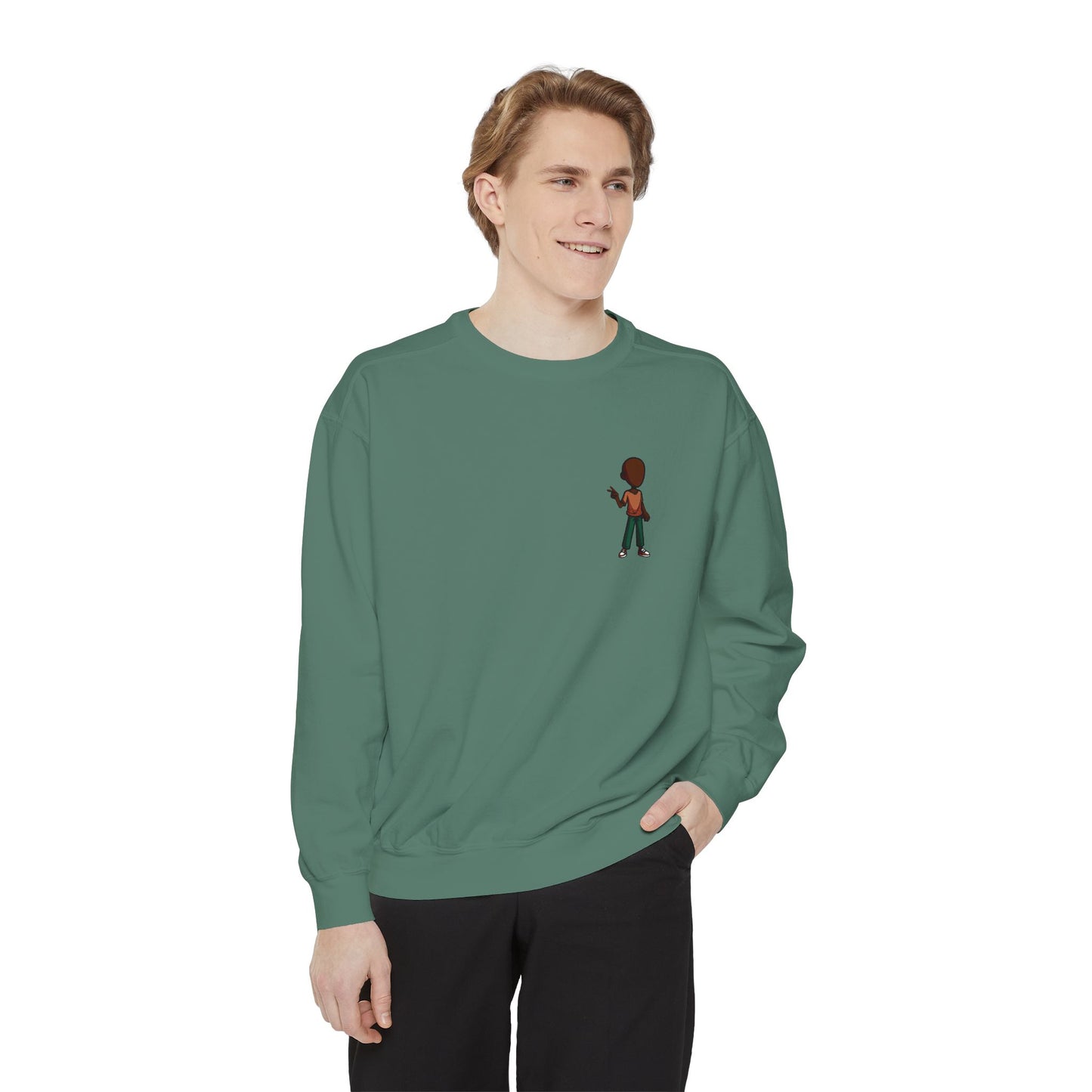 Retro Pixel Boy Graphic Sweatshirt