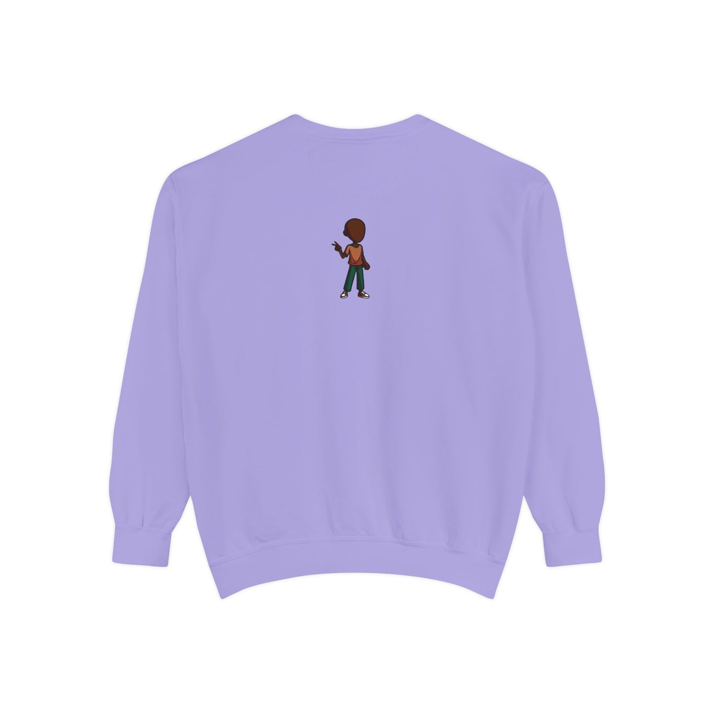The Unflappable Man Sweatshirt — Retro Badge Graphic Crewneck