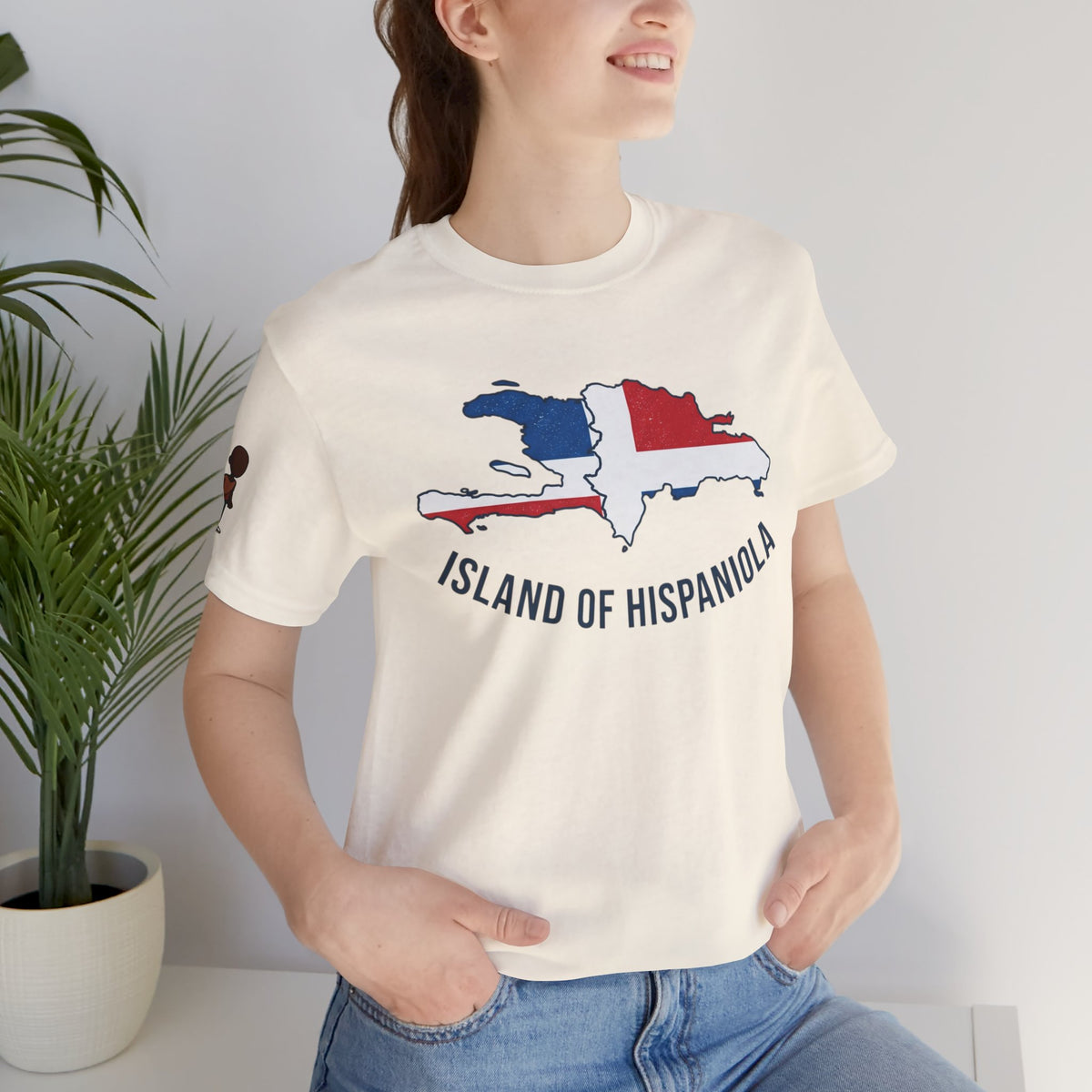 Island of Hispaniola Map T-Shirt