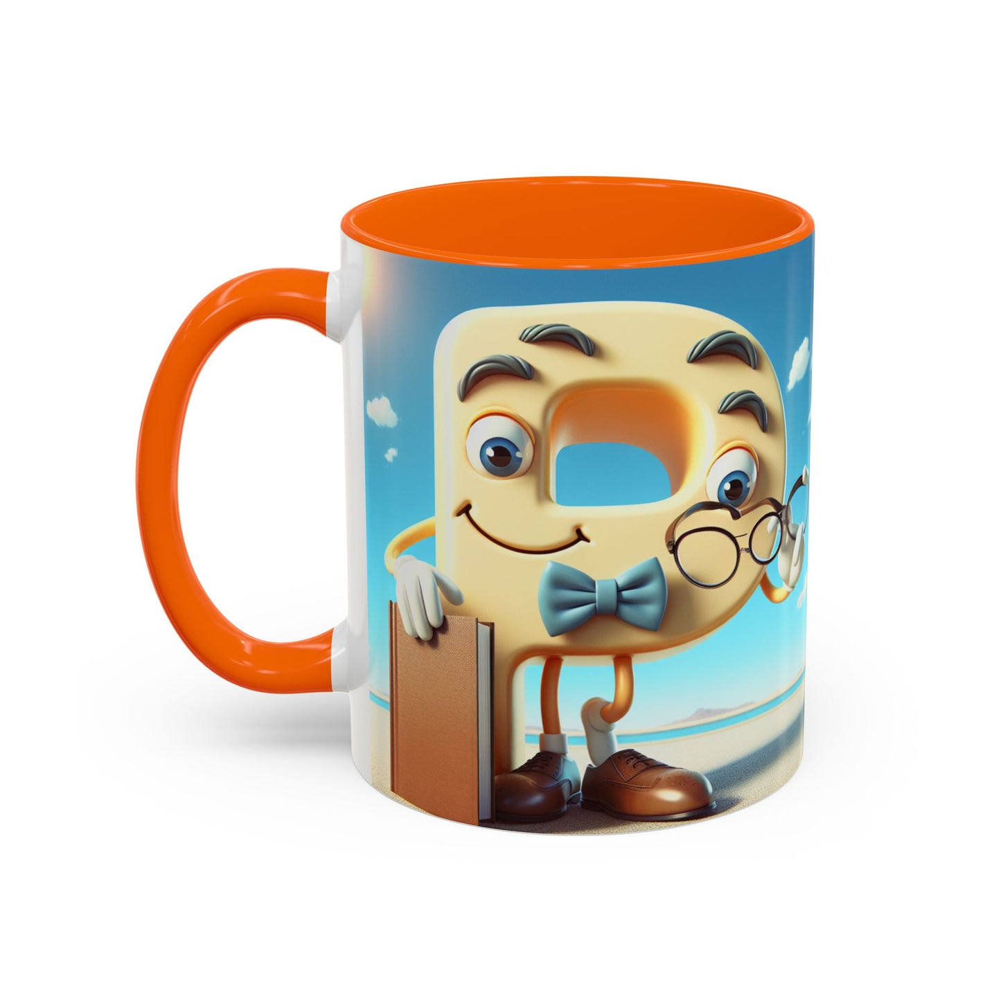 Cheerful Cartoon Character Accent Coffee Mug - Perfect for Gift Giving