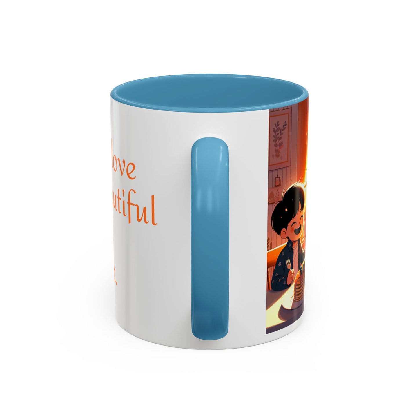 Happy Mother's Day Accent Coffee Mug - Beautiful Love Quote