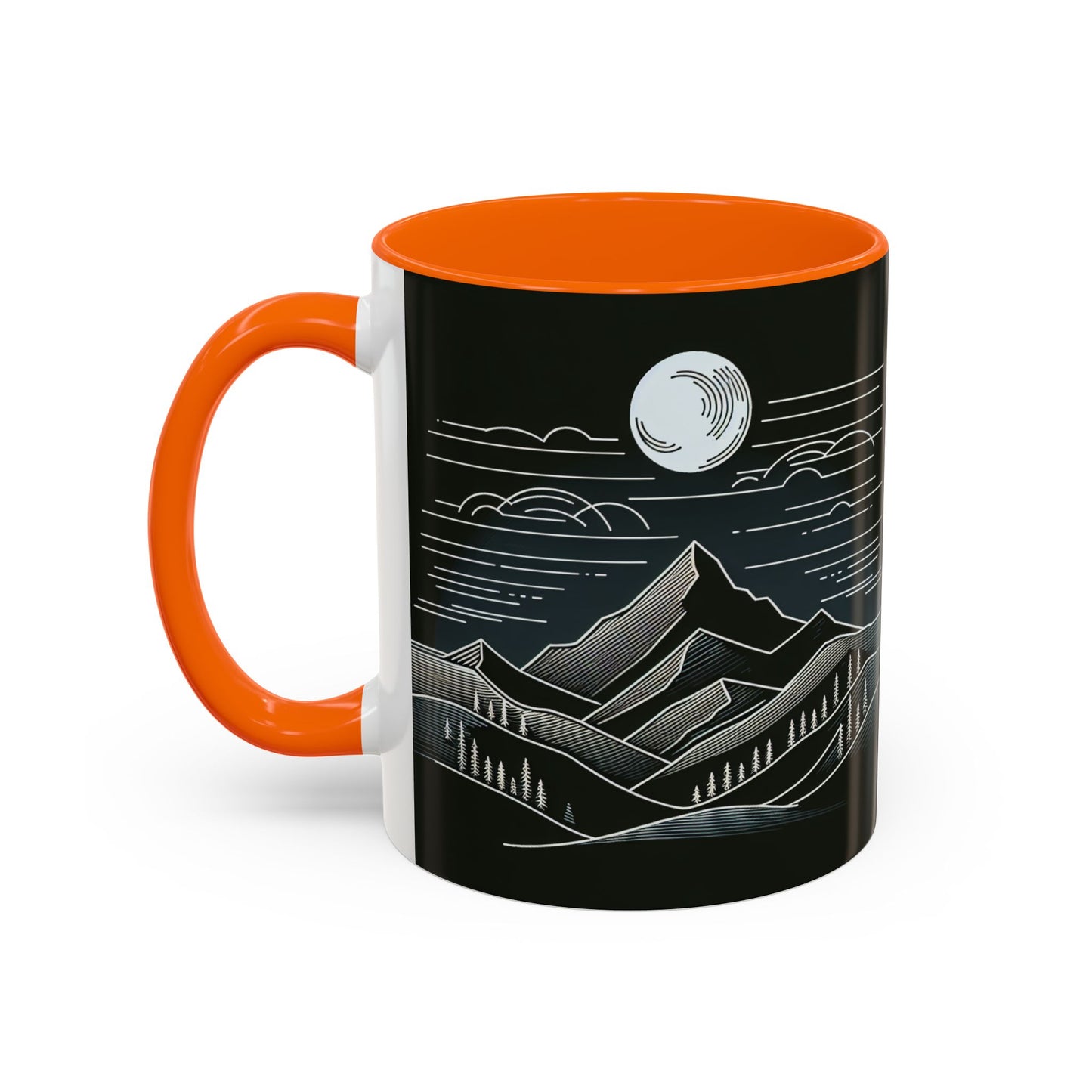 Mountain Landscape Accent Coffee Mug - Nature Inspired 11 & 15oz