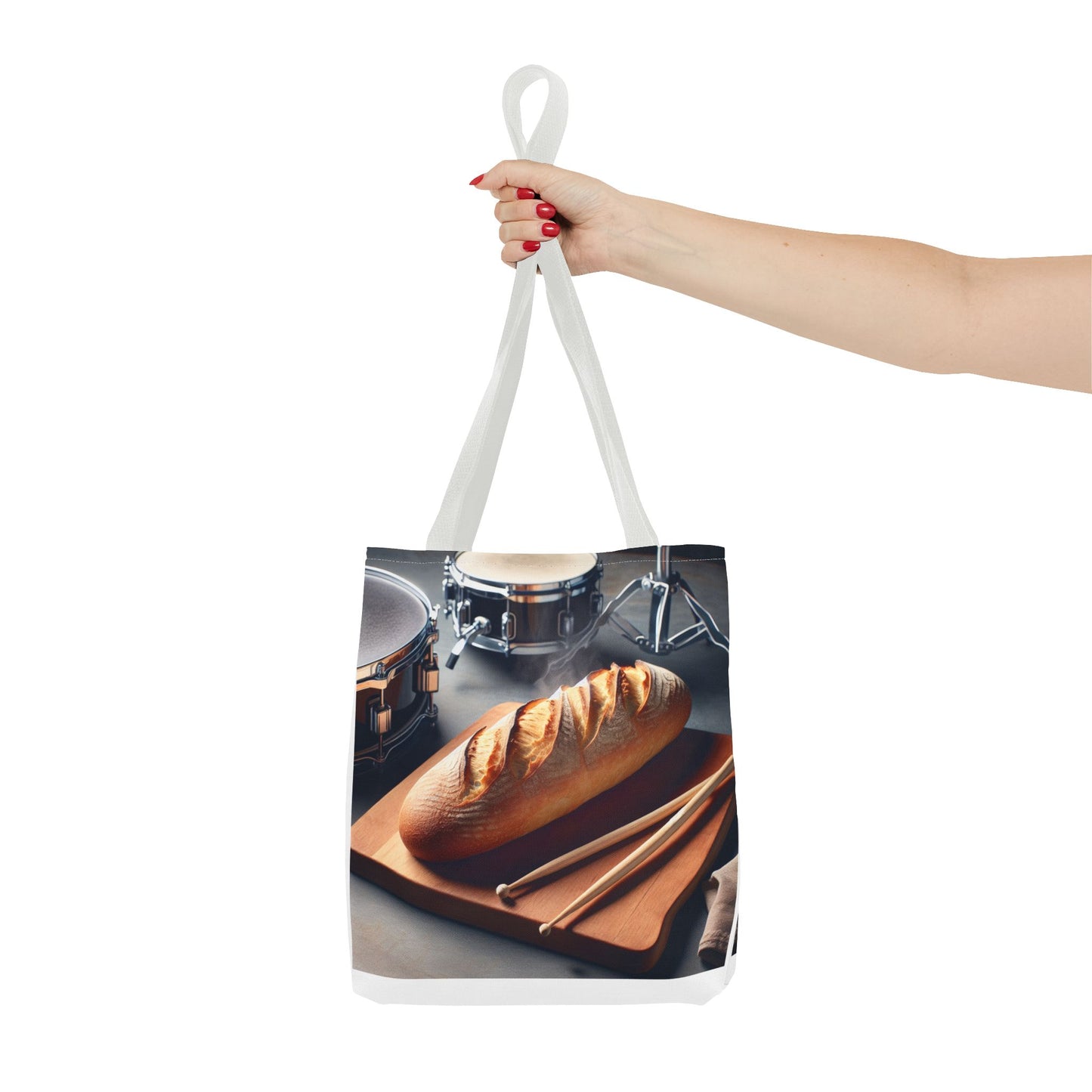 Bread & Drums Tote Bag – Perfect for Food Lovers & Musicians