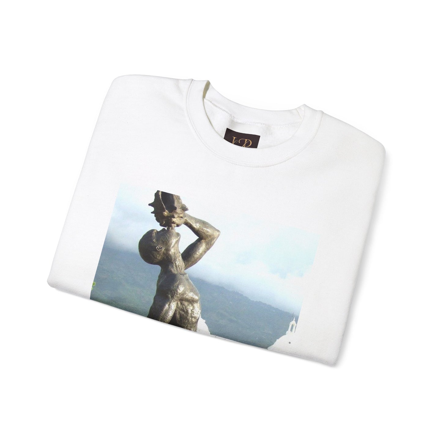 Artistic Unisex Crewneck Sweatshirt with Statue Design