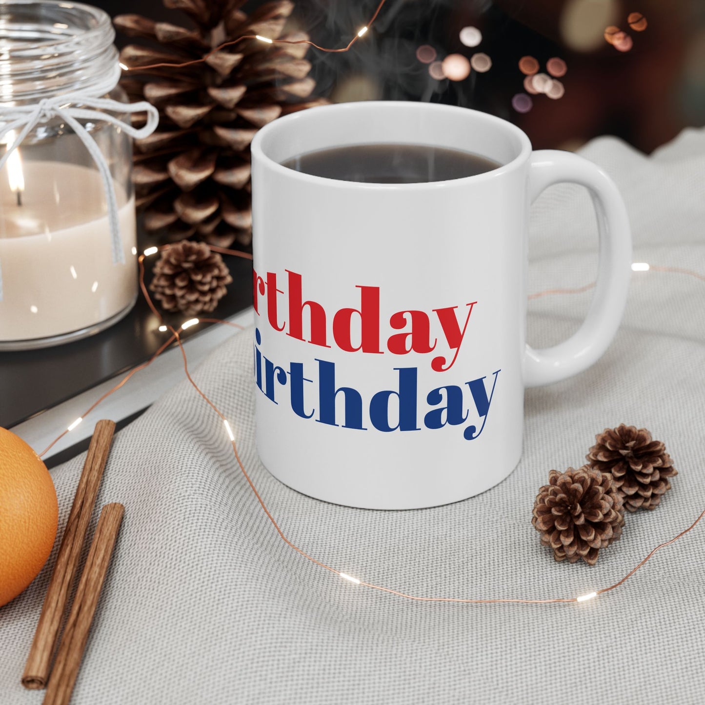 Happy Birthday Ceramic Mug - 11oz & 15oz - Celebrate in Style