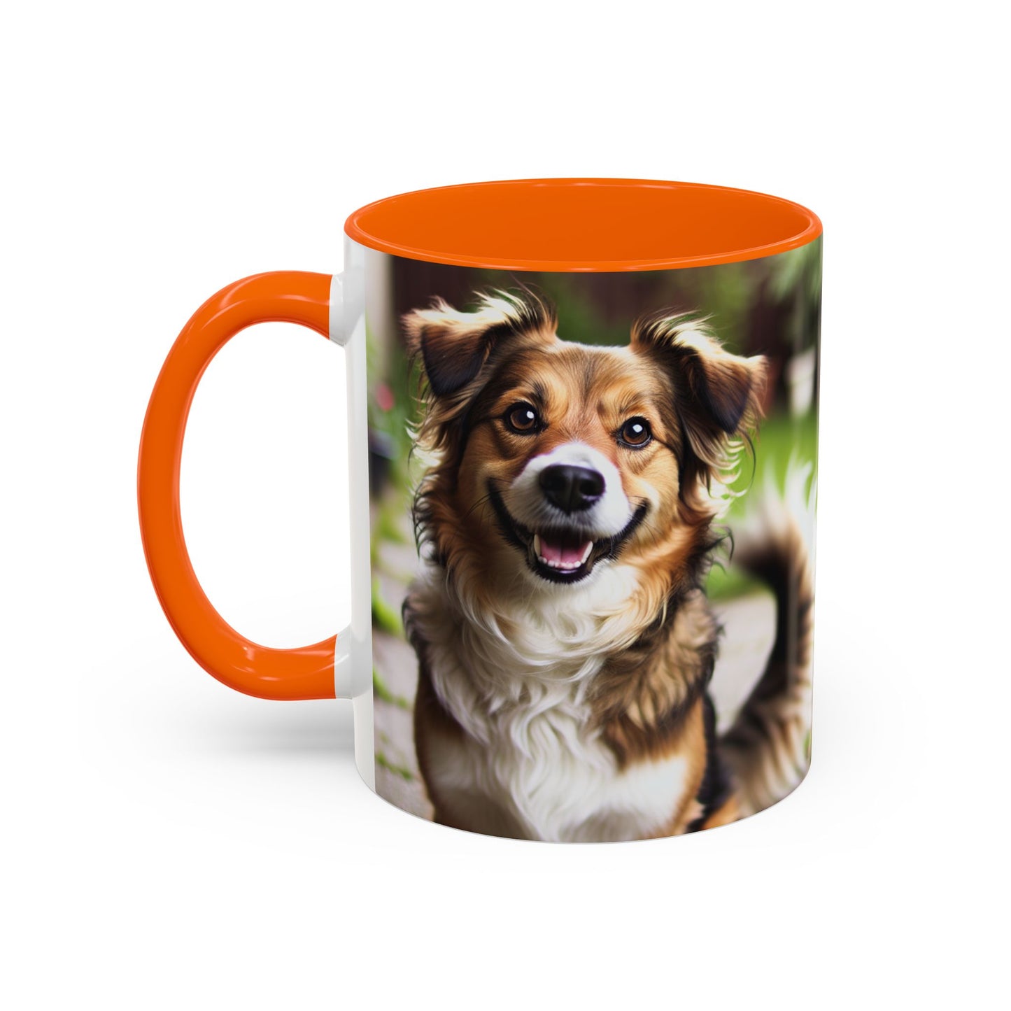 Happy Dog Graphic Accent Coffee Mug | Perfect for Pet Lovers