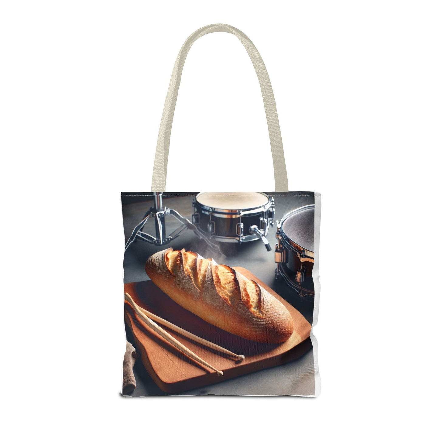 Bread & Drums Tote Bag – Perfect for Food Lovers & Musicians