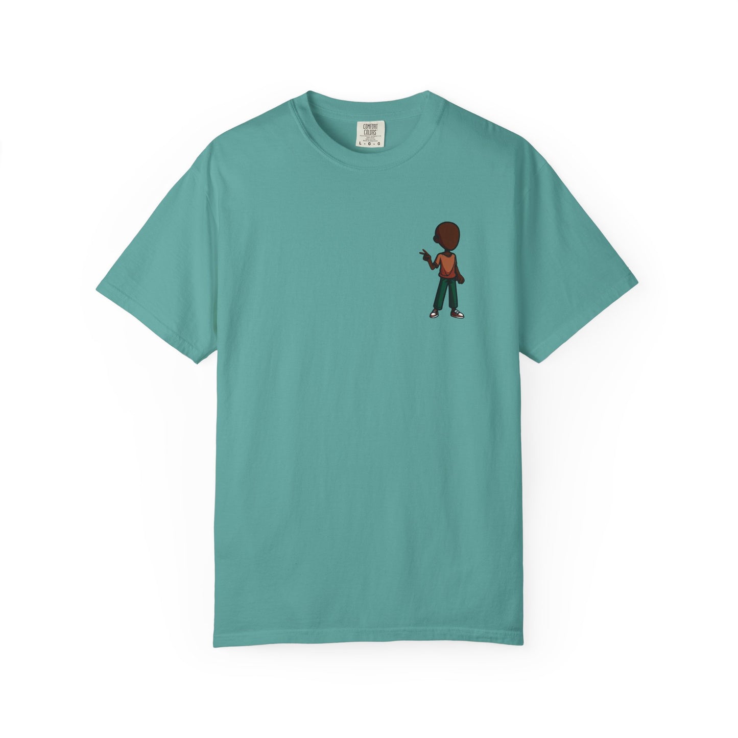 Minimalist Little Boy Graphic T-Shirt — Small Chest Illustration, Casual Kids/Youth Tee