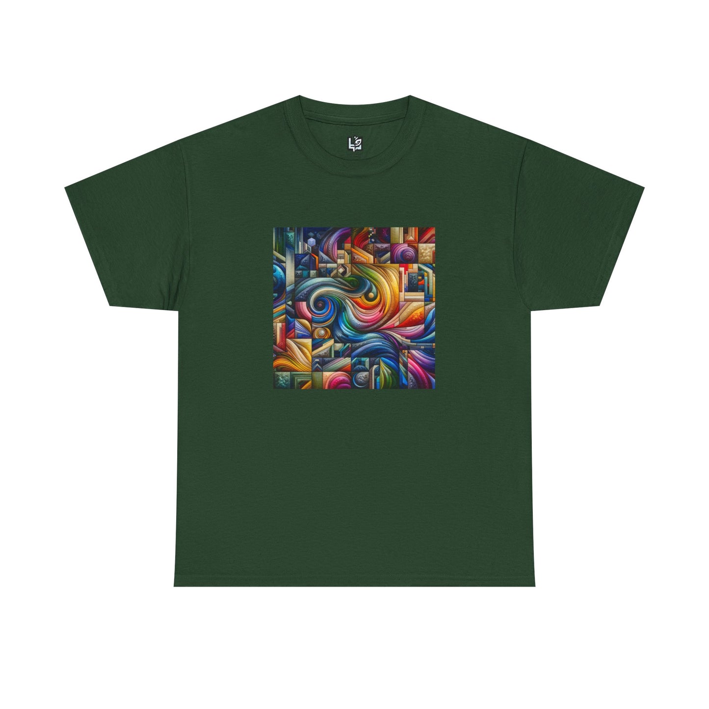 Vibrant Abstract Art Unisex Heavy Cotton Tee