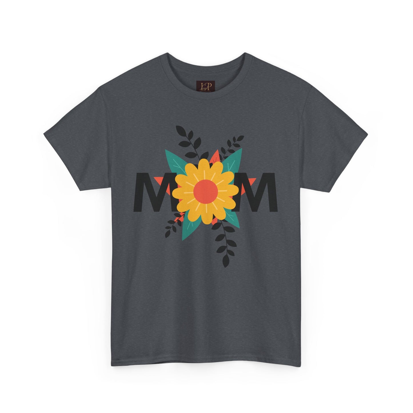 Mom Floral Unisex Heavy Cotton Tee - Perfect Gift for Mother's Day