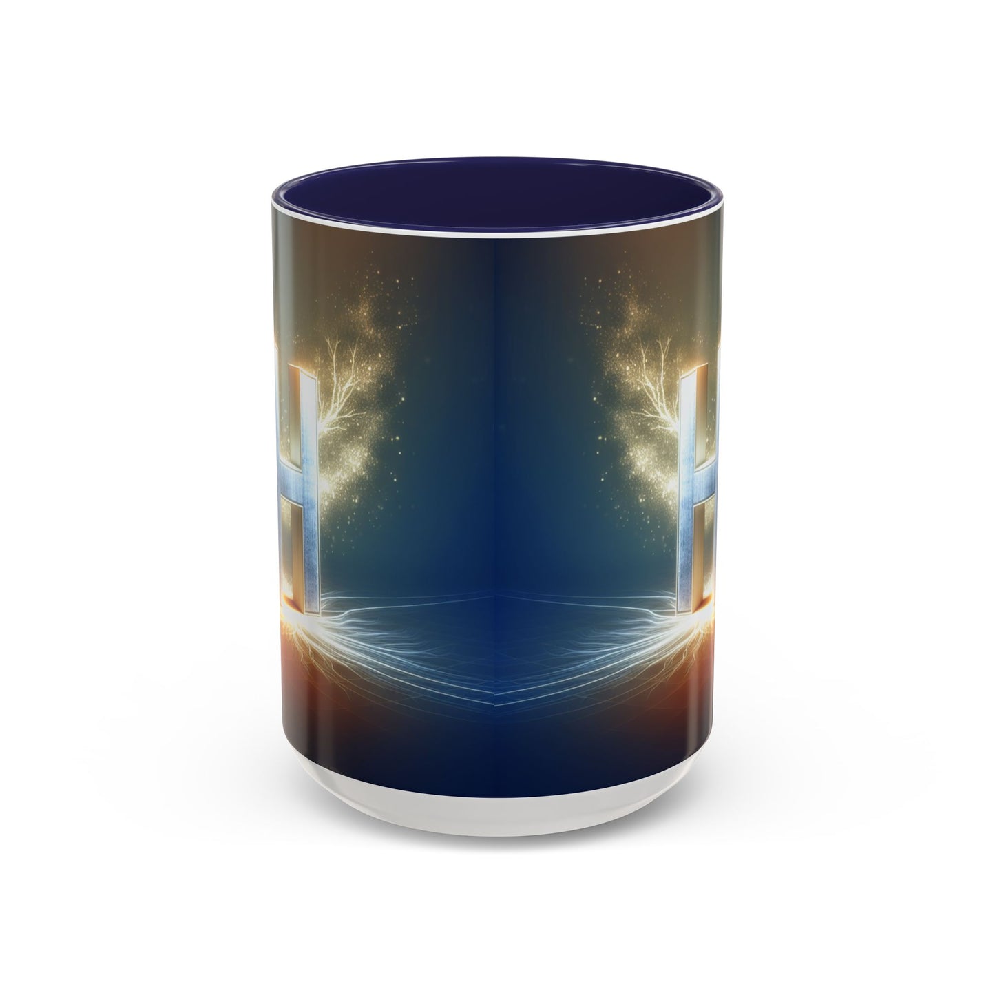 Stunning Accent Coffee Mug with Abstract Letter Design