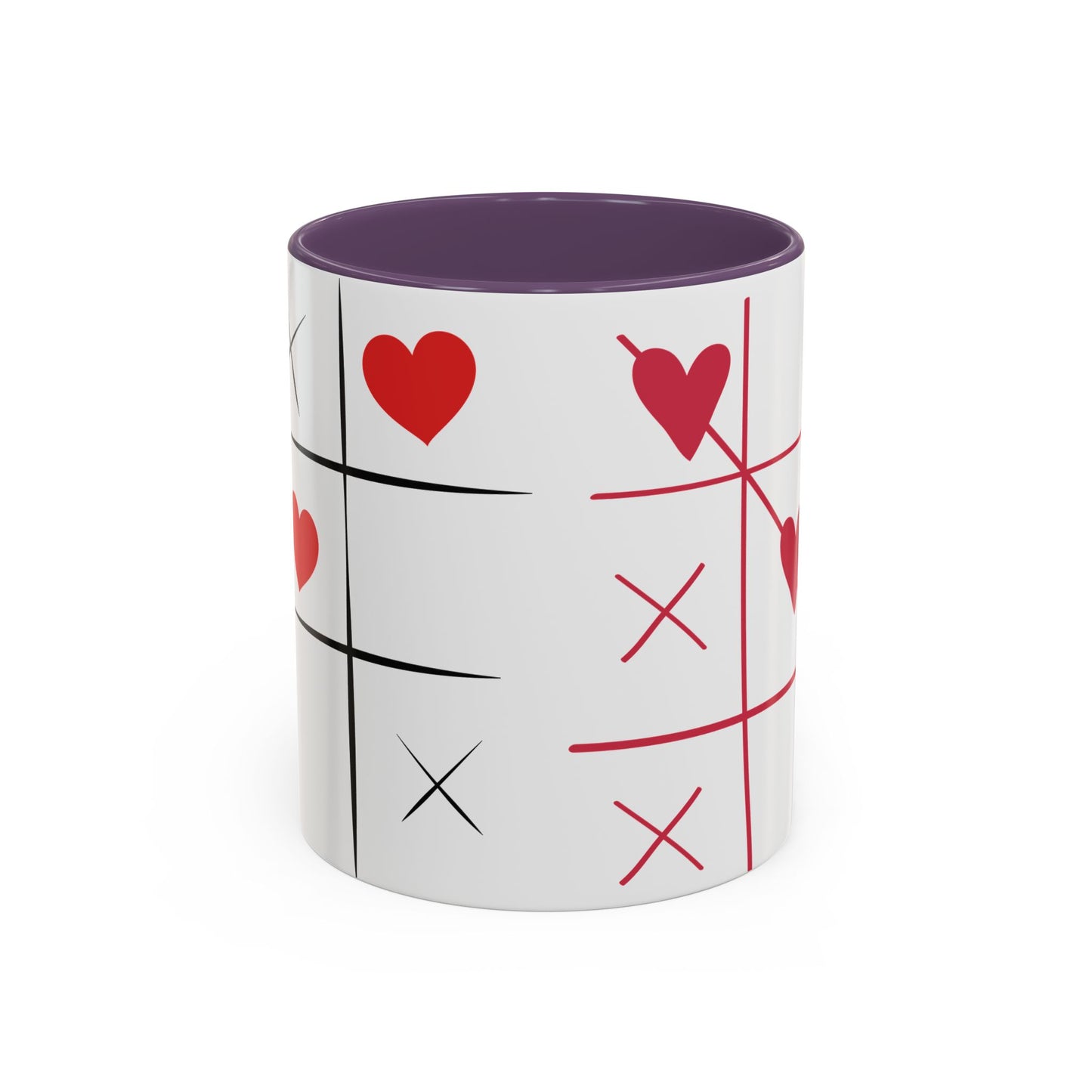 Love Tic Tac Toe Coffee Mug - Perfect for Valentine's Day and Romantic Moments