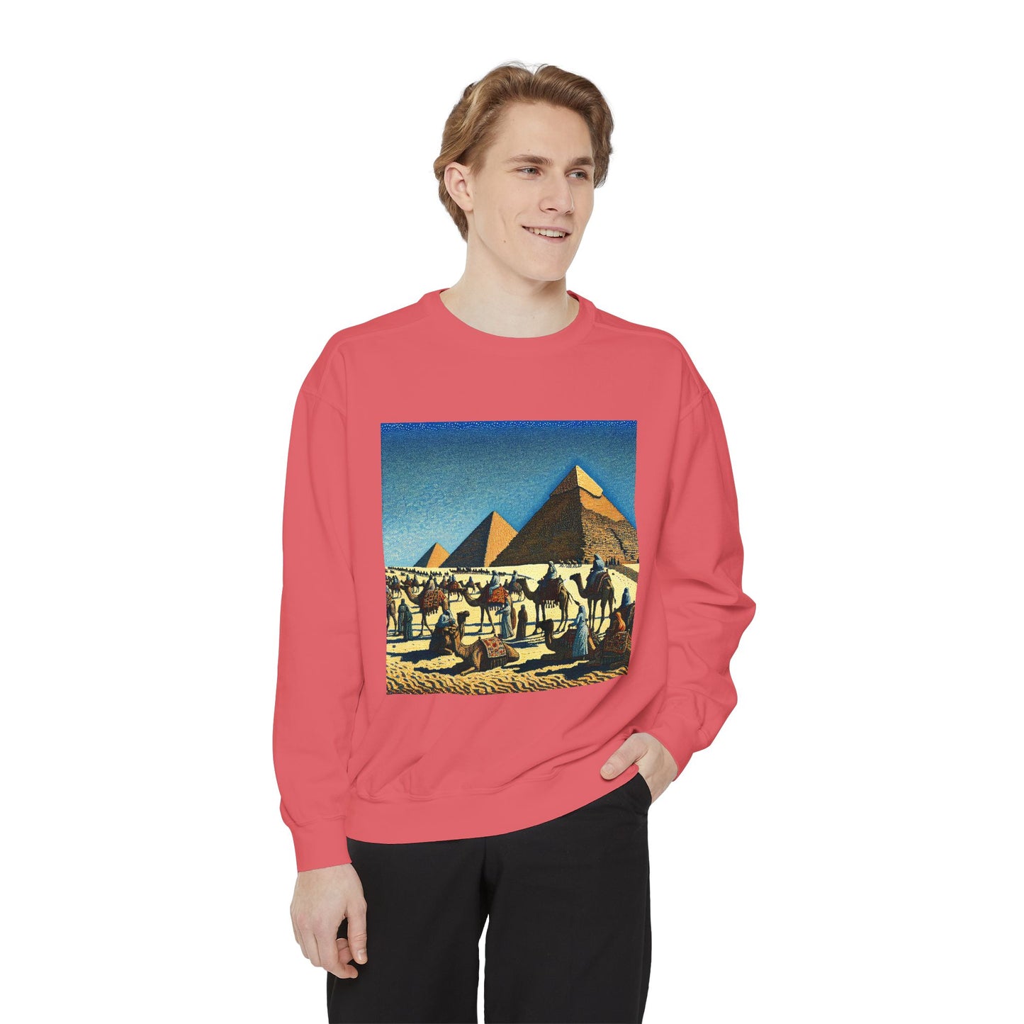 Vintage Pyramid Adventure Unisex Sweatshirt - Comfortable and Stylish