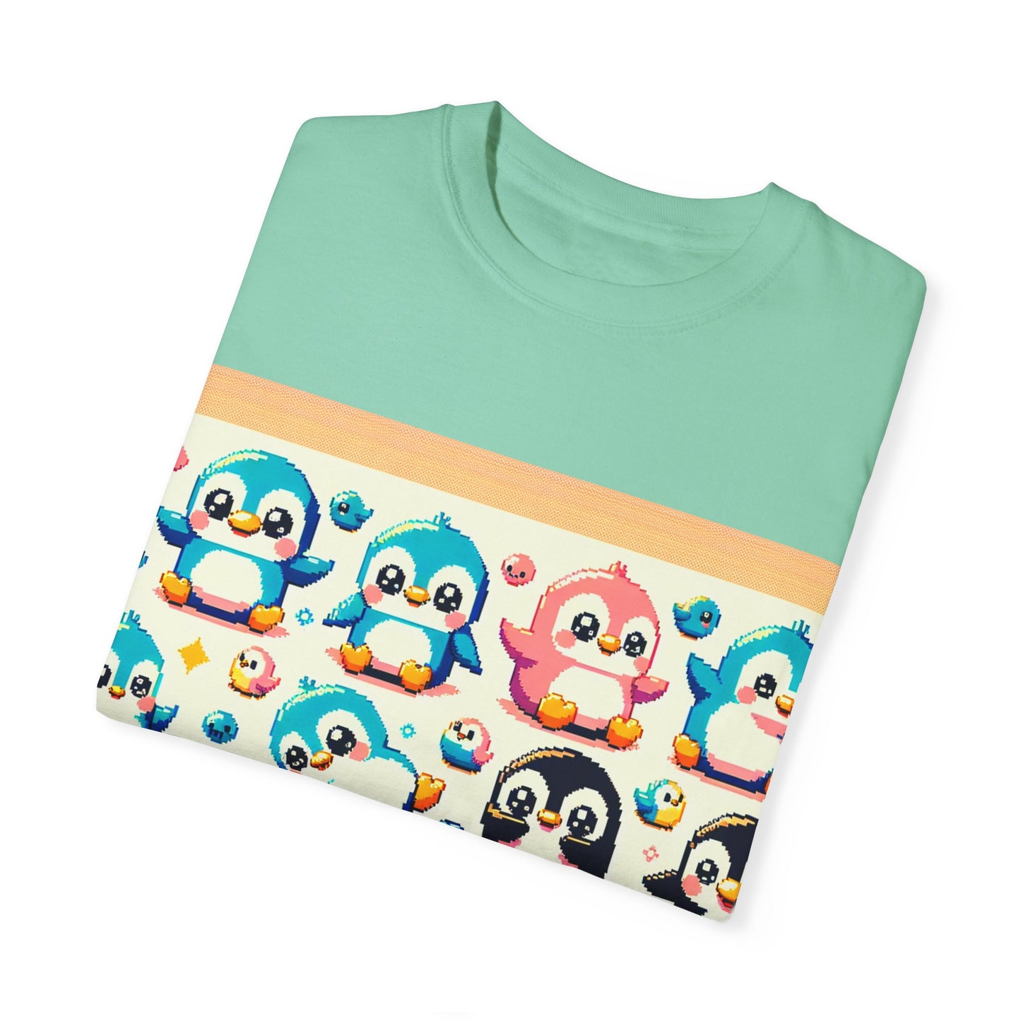 Cute Penguin Graphic Unisex T-shirt - Fun & Colorful Summer Tee